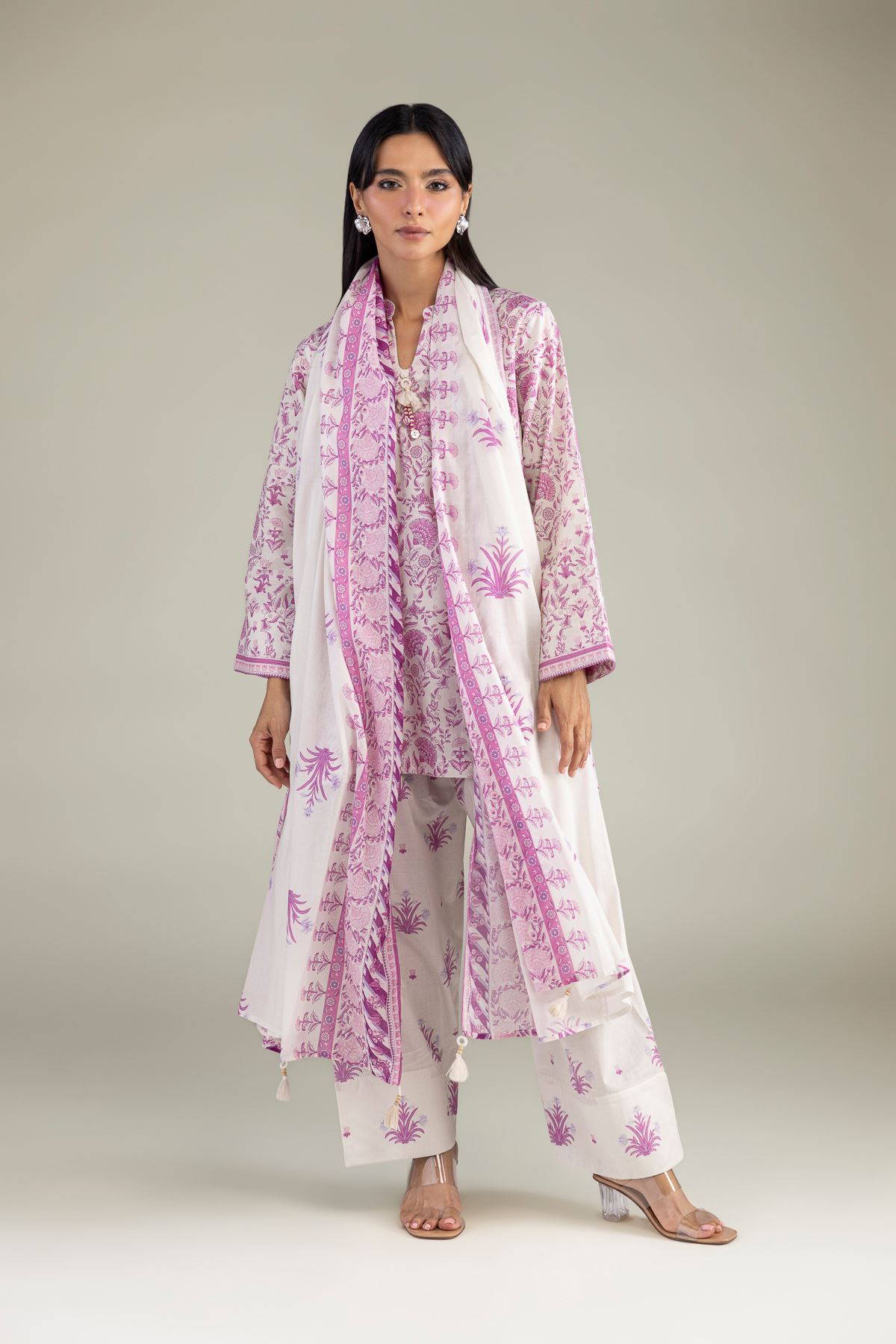 Printed Lawn Printed Lawn Dupatta - 1-26-102-A-F-VG