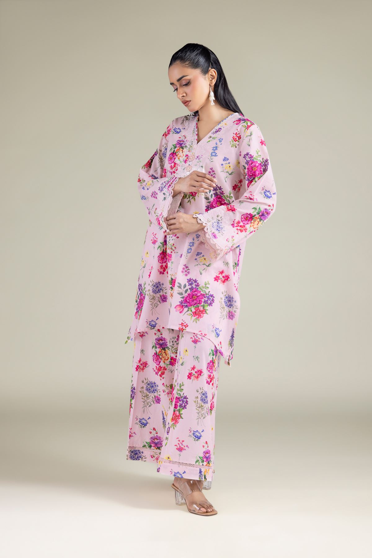 Embroidered Lawn 2-Piece Tailored Lawn - 1-26-131-A-B-VG