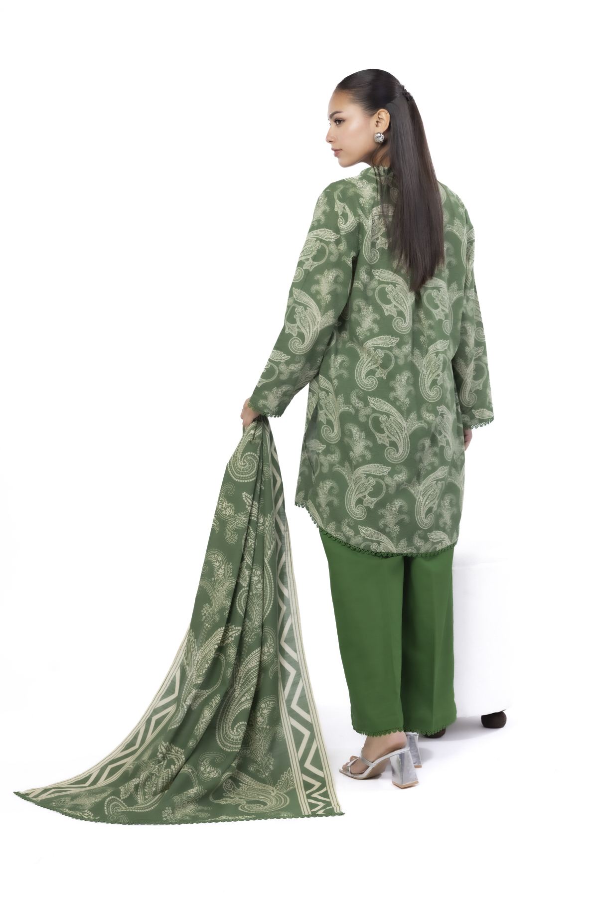 Printed Khaddar Tailored 3 Piece - KN31AST-VG