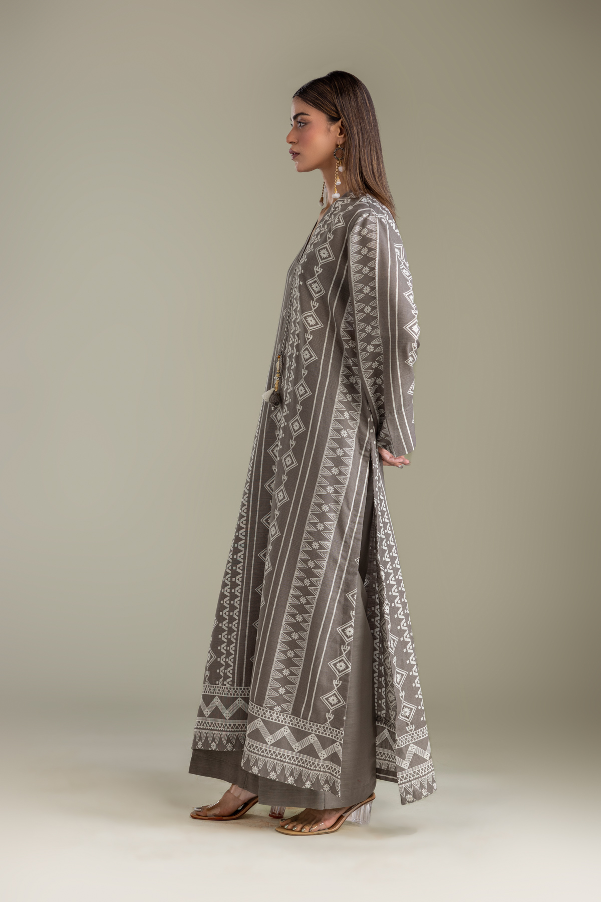 Printed Light Khaddar Light Khaddar Kurta - 2-26-202-A-D-VG
