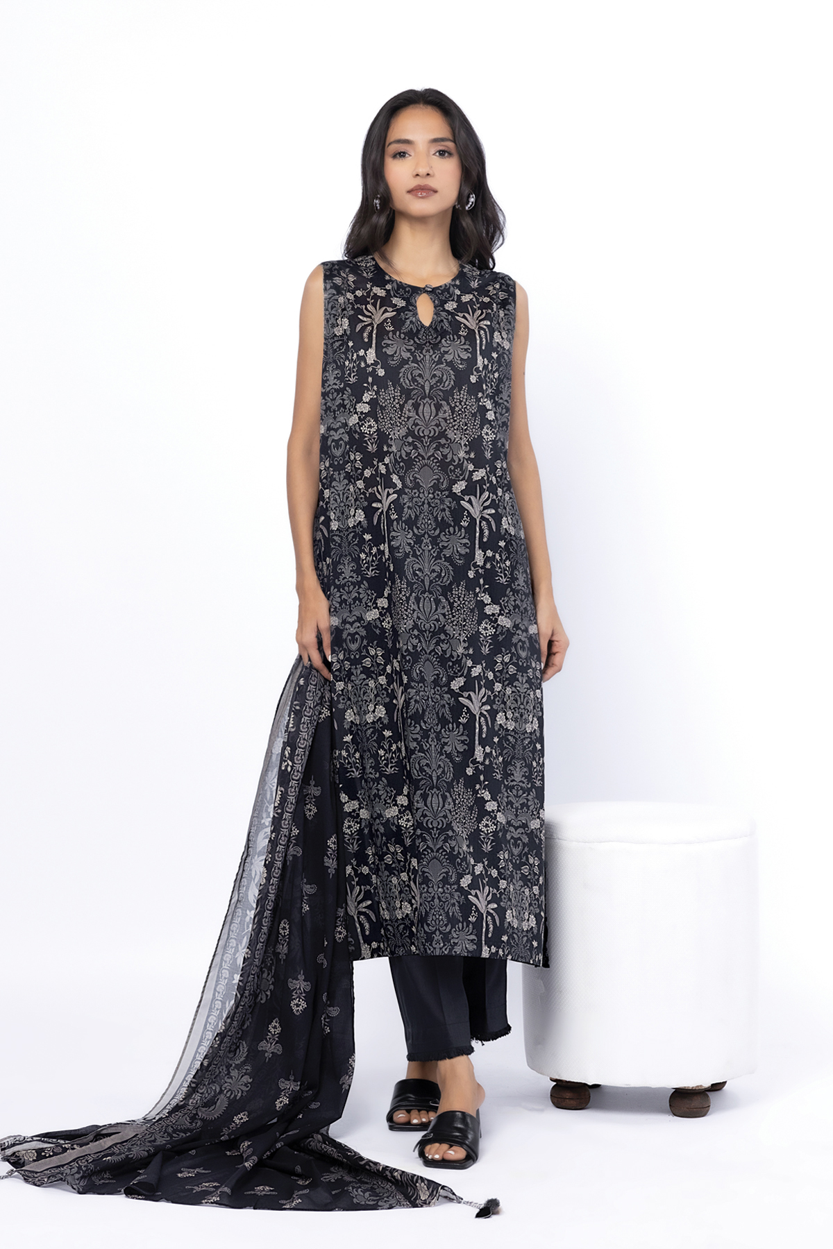 Printed Lawn Fabrics 3 Piece - SS2526B-VG