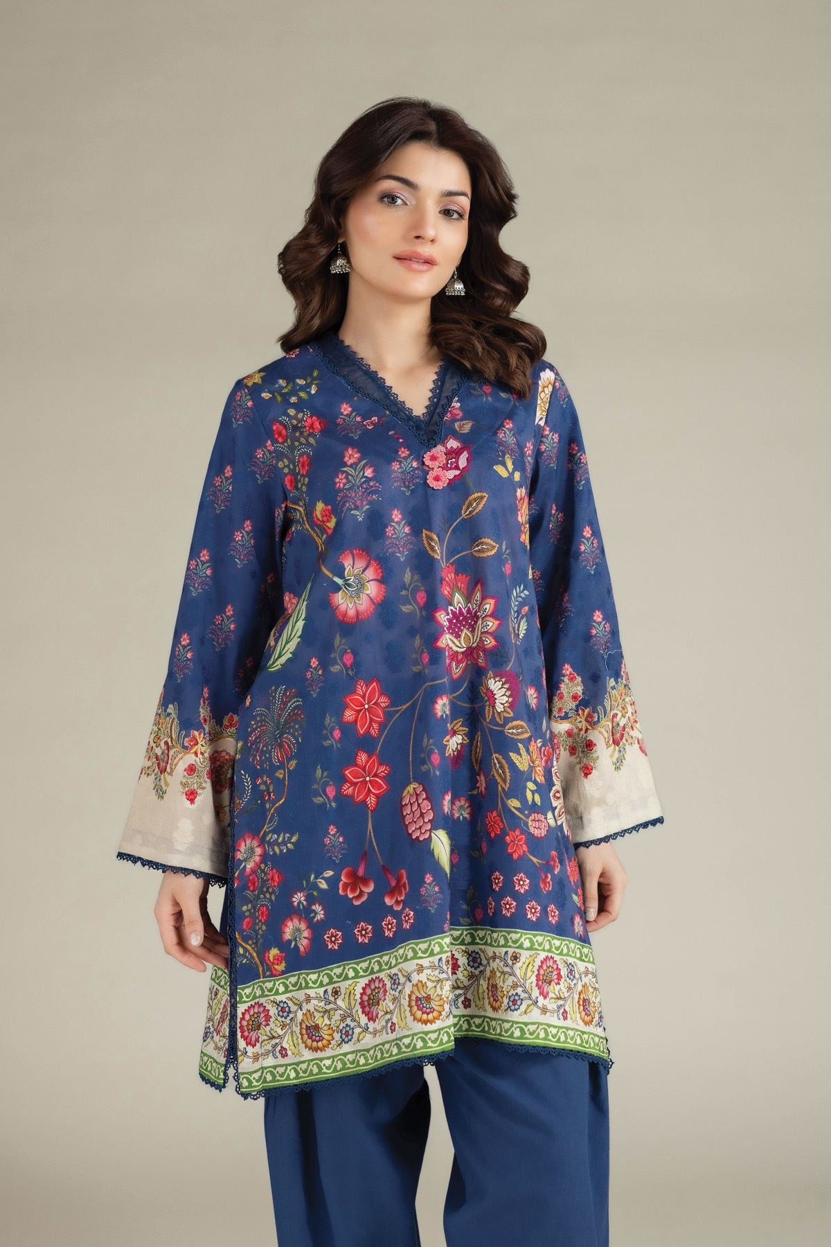 Printed Broshia Tailored 2 Piece - T-A112-26-101EH1-VG