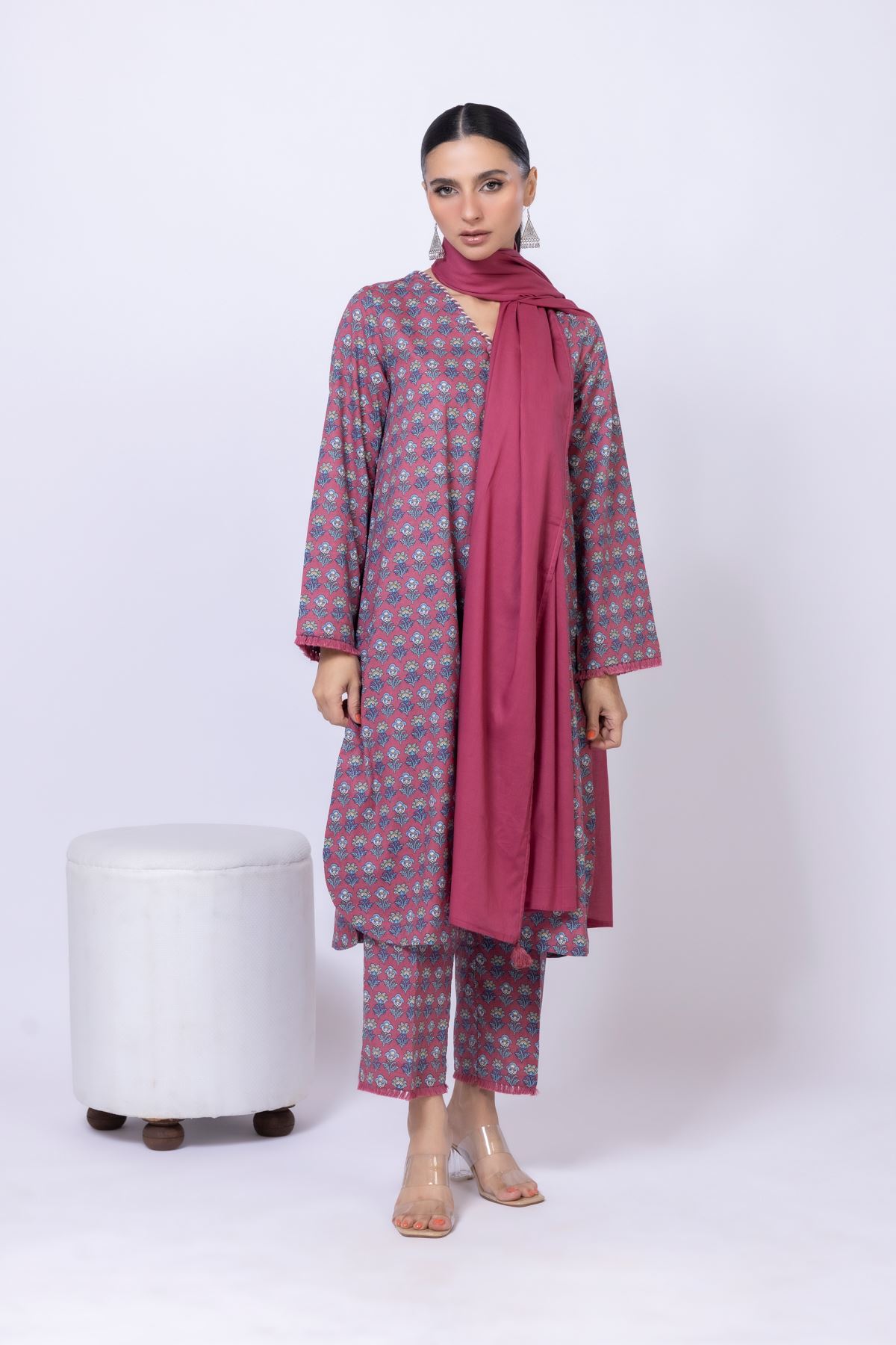 Printed Cotton Dobby Kurta - 25-07-7E7-09TA-VG