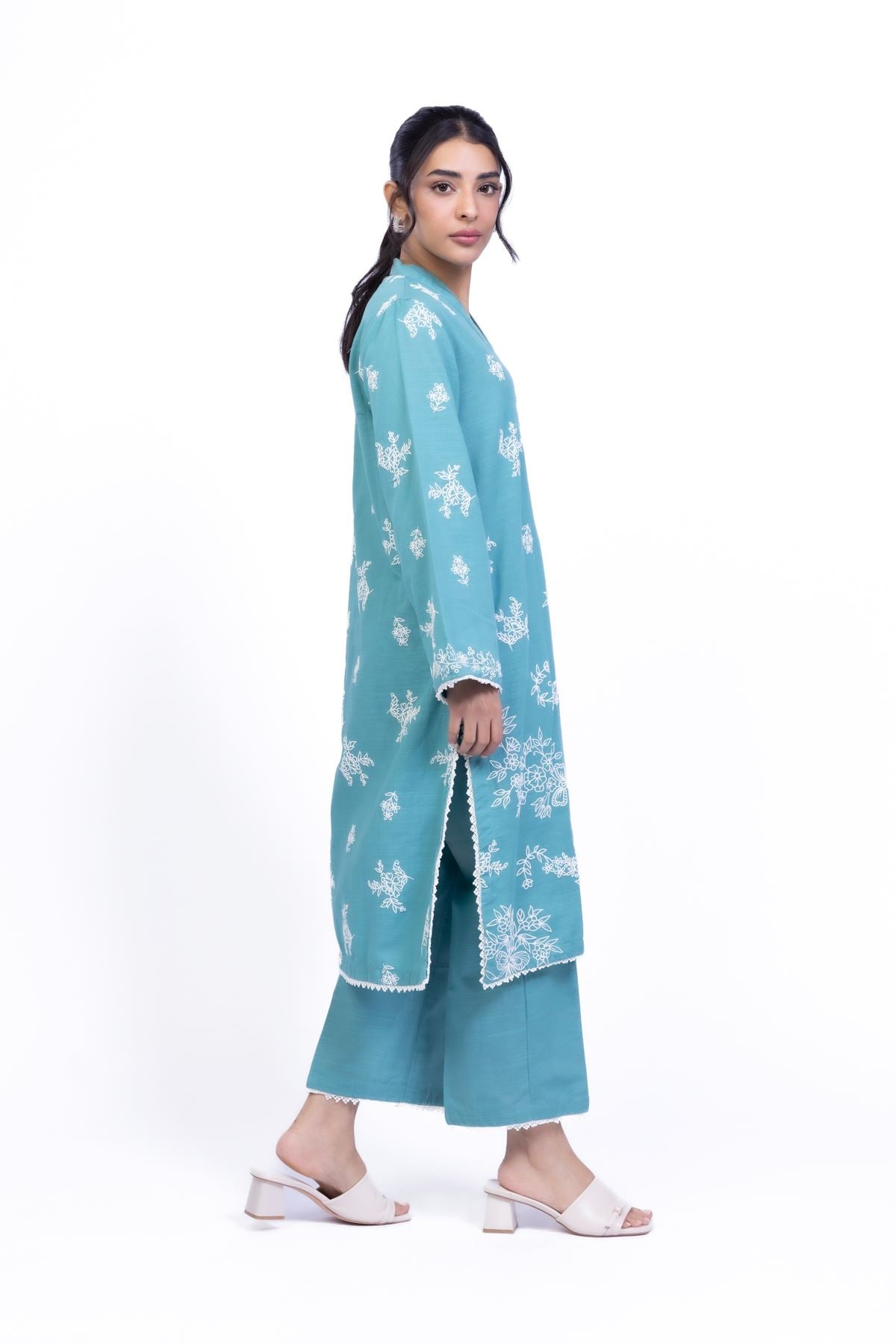 Printed Khaddar Kurta - OTD4-EX22-10TA-VG