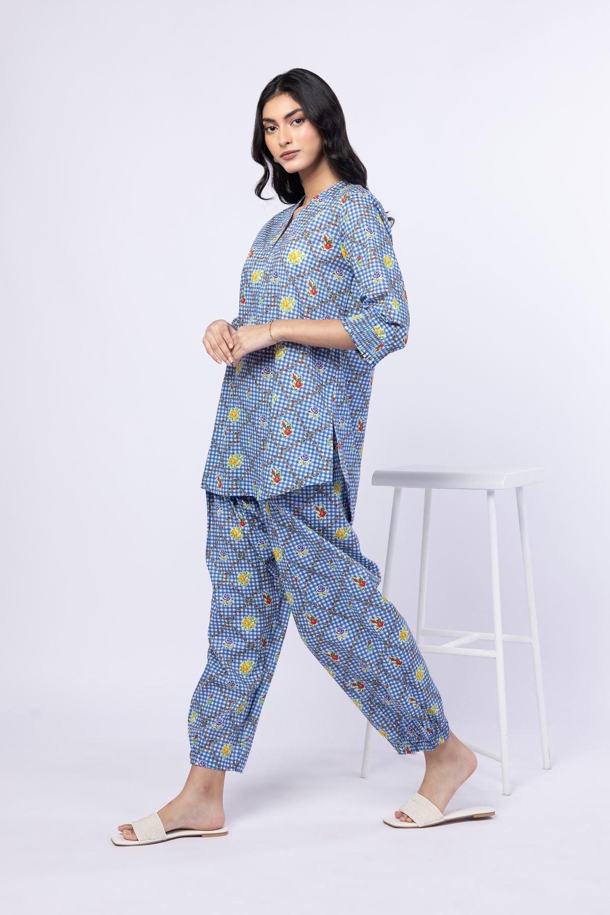 Printed Cambric Pants - 25-04EX21-07BA-VG