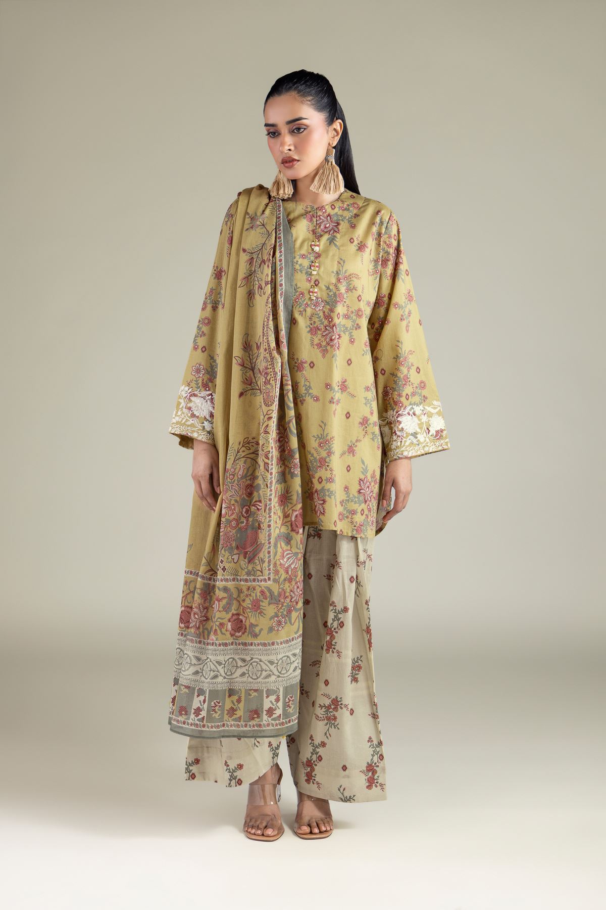 Embroidered Lawn 3-Piece Tailored Lawn - T-A11-26-118FI2-VG