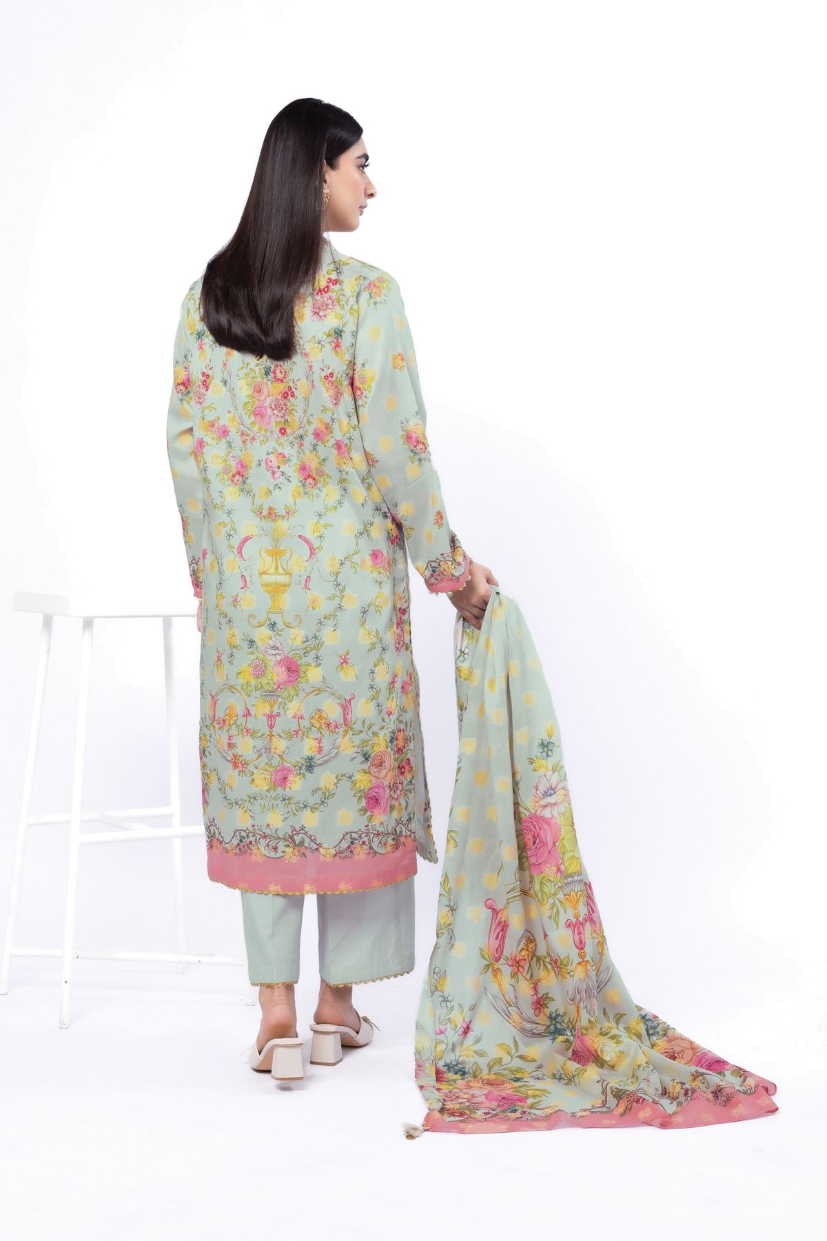 Printed Jacquard Tailored 3 Piece - T-A22-26-101FE-VG