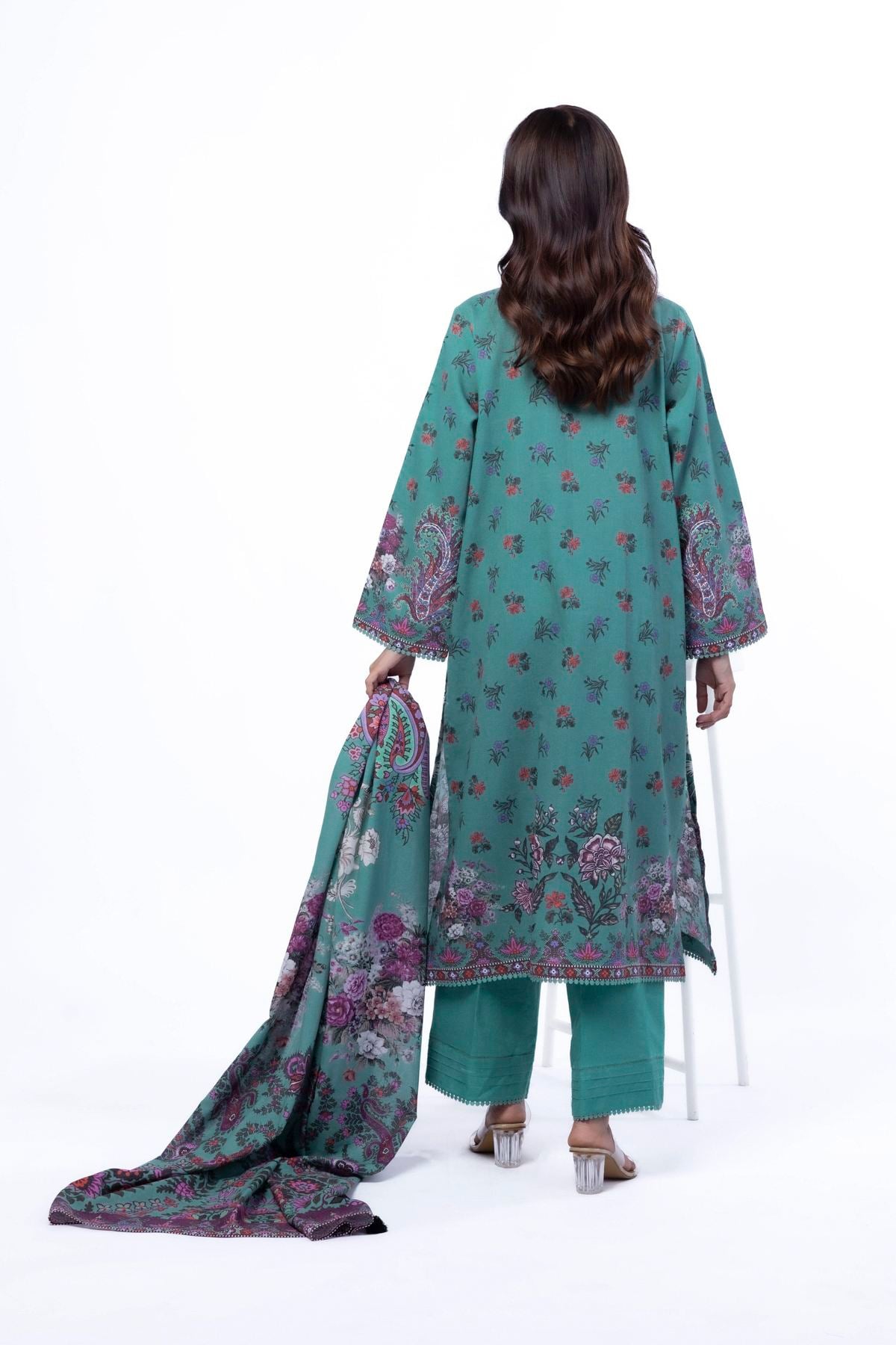 Printed Karandi Tailored 3 Piece - KN31AST-VG