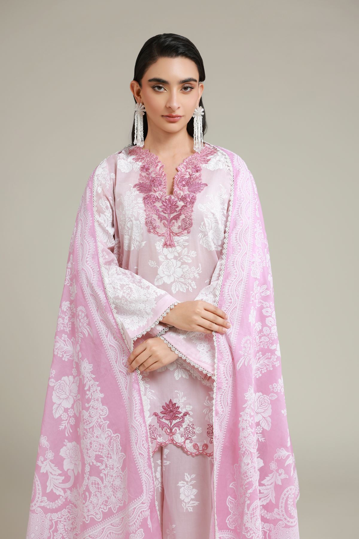 Embroidered Lawn Tailored 3 Piece - 1-26-119-A-C-VG