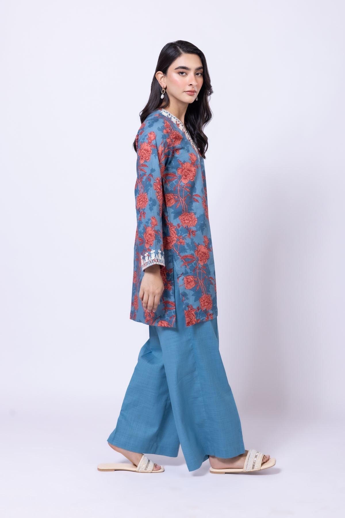 Dyed Heavy Textured Cotton Pants - 25-08-11E15-09TB-VG