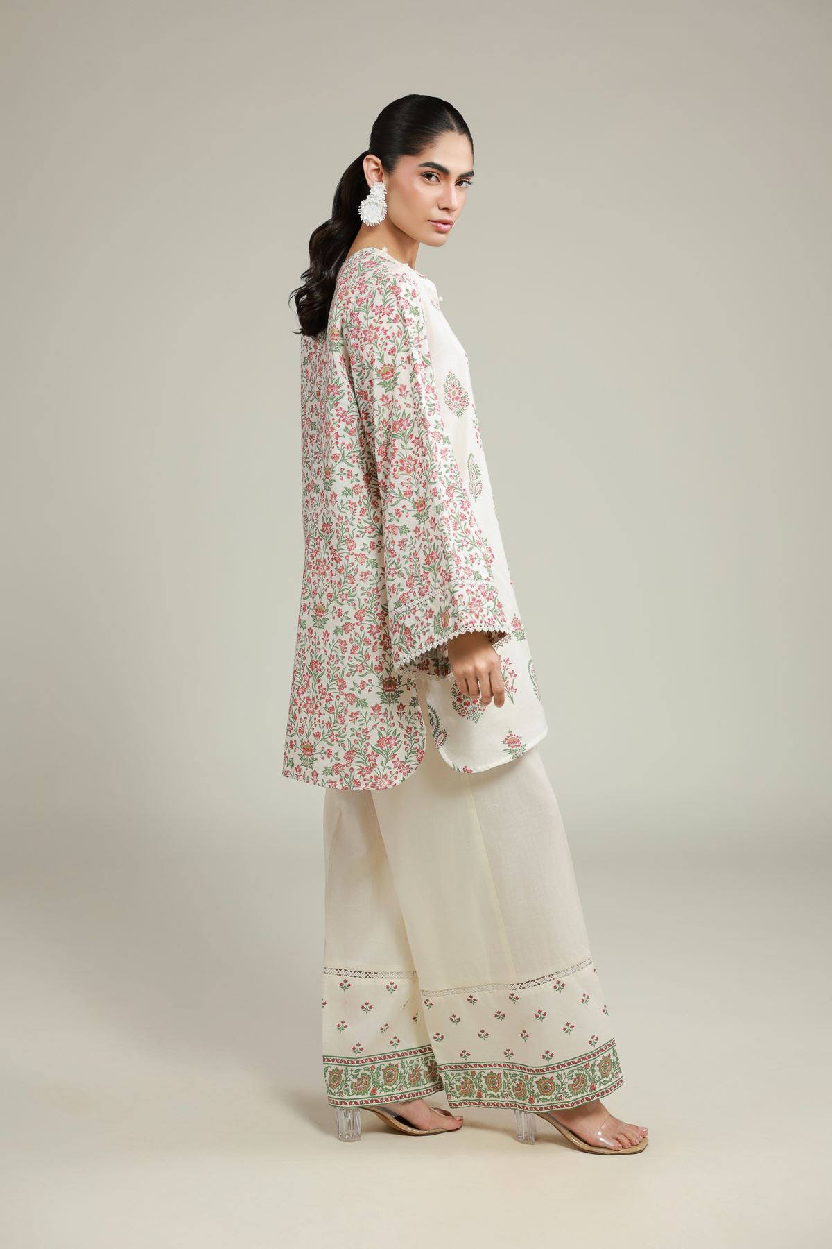 Printed Lawn Fabrics 2 Piece | Top and Bottom - A33-26-104FB1-VG