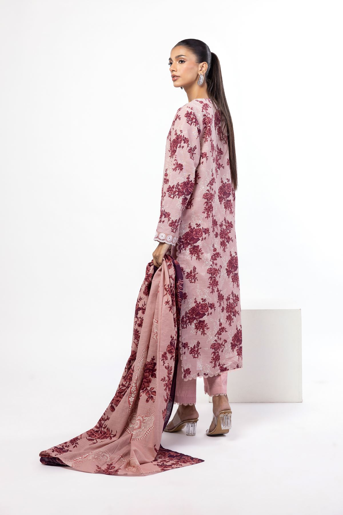 Embroidered Khaddar Tailored 3 Piece - CV08BST-VG
