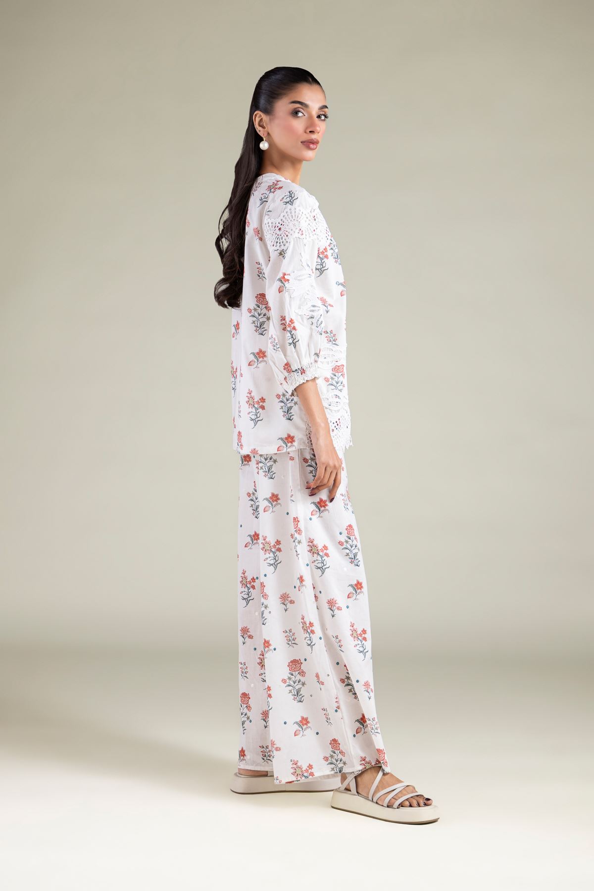 Embroidered Cambric Blouse - 6-26-105-A-D-VG