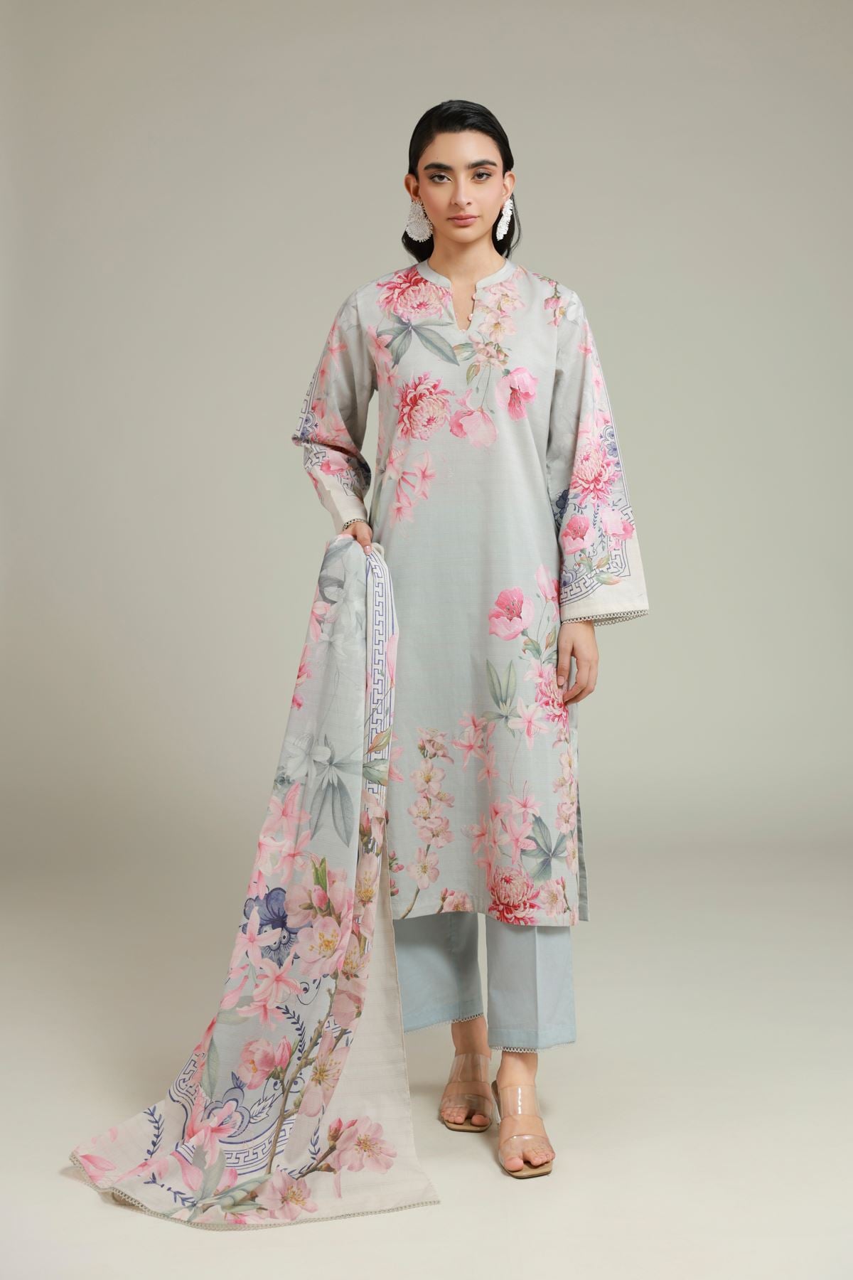 Printed Messuri 3-Piece Tailored Set - T-A33-26-104FD2-VG