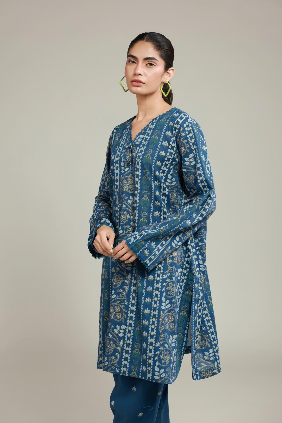 Printed Lawn Fabrics 2 Piece | Top and Bottom - A22-26-117FC1-VG