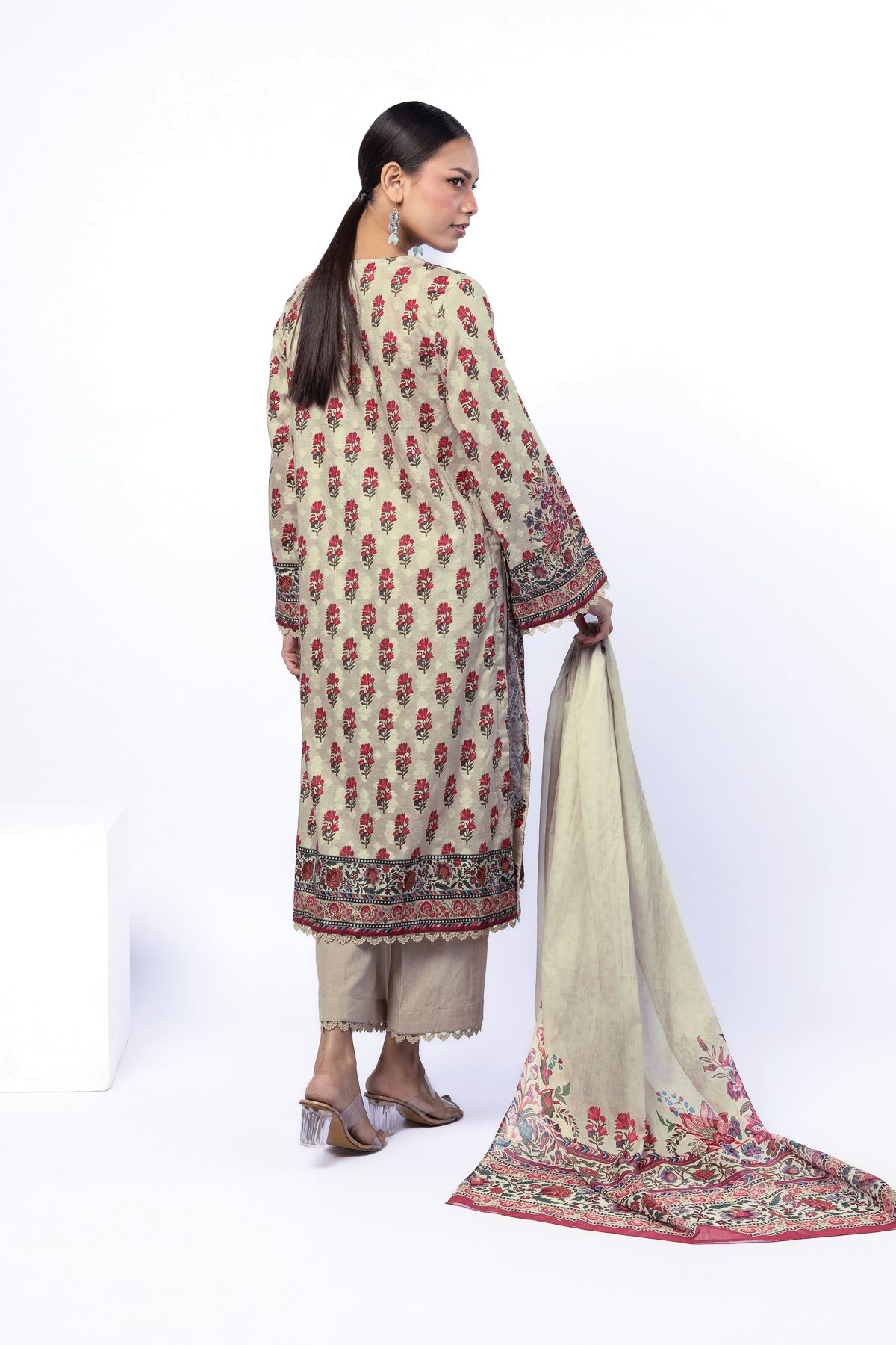 Printed Broshia Fabrics 3 Piece - A22-26-101FE-VG