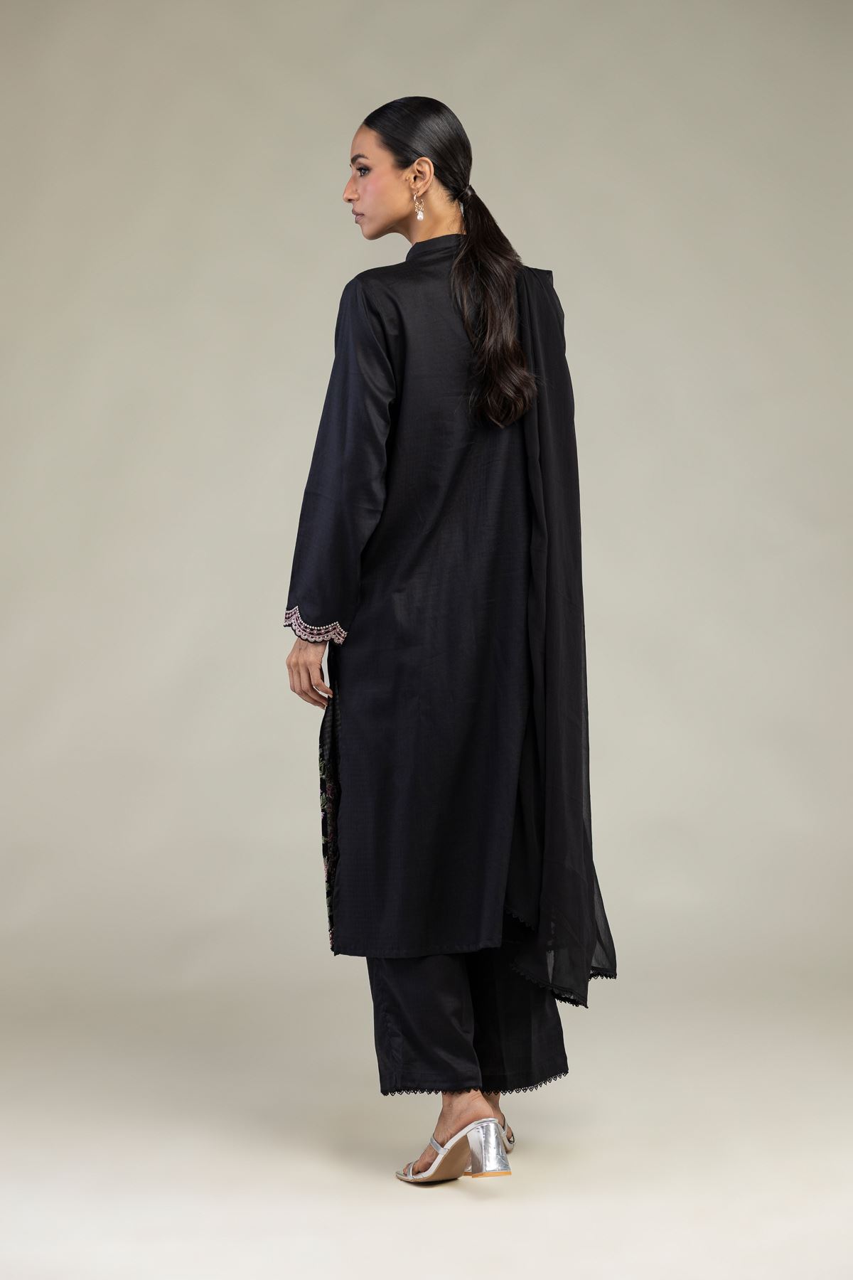 Black Tailored Three-Piece