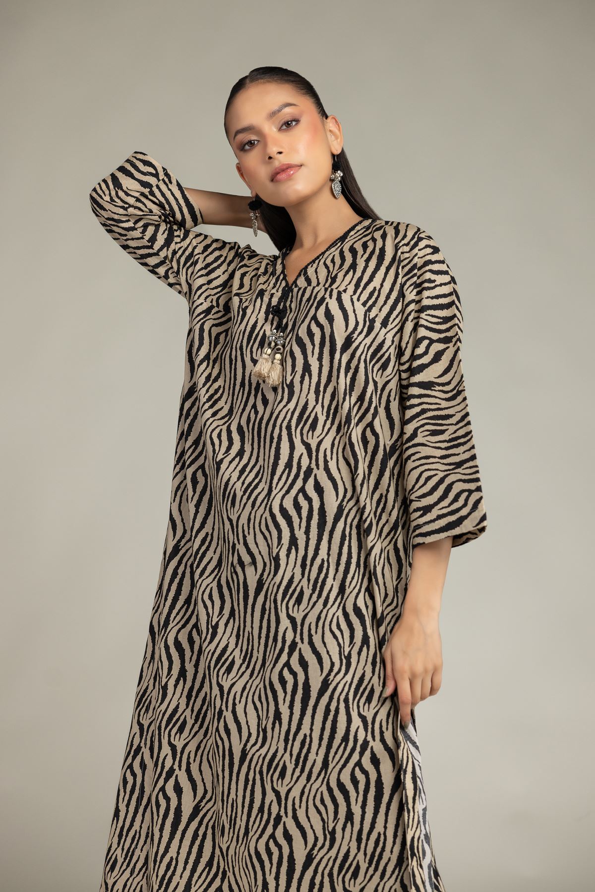 Printed Cambric Printed Cambric Kurta - T-A22-26-204FG1-VG