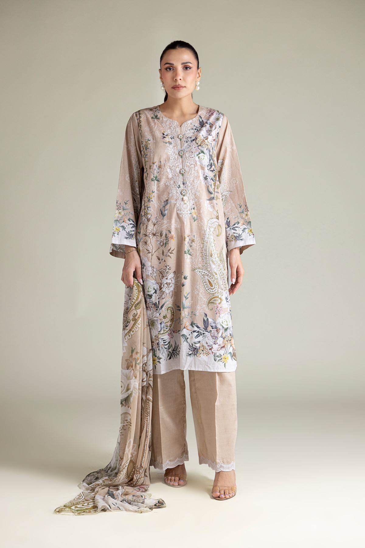 Embroidered Lawn Lawn Tailored 3-Piece - 1-26-229-B-F1-VG