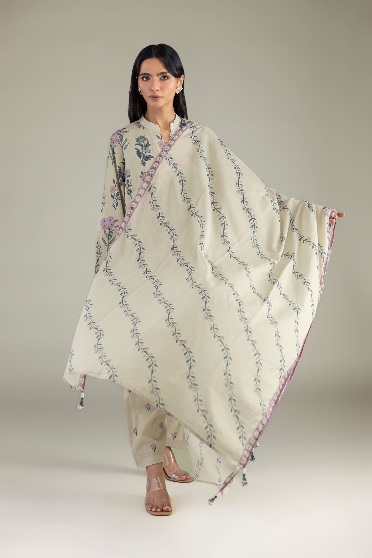 Printed Lawn Printed Lawn Dupatta - 1-26-305-C-H2-VG