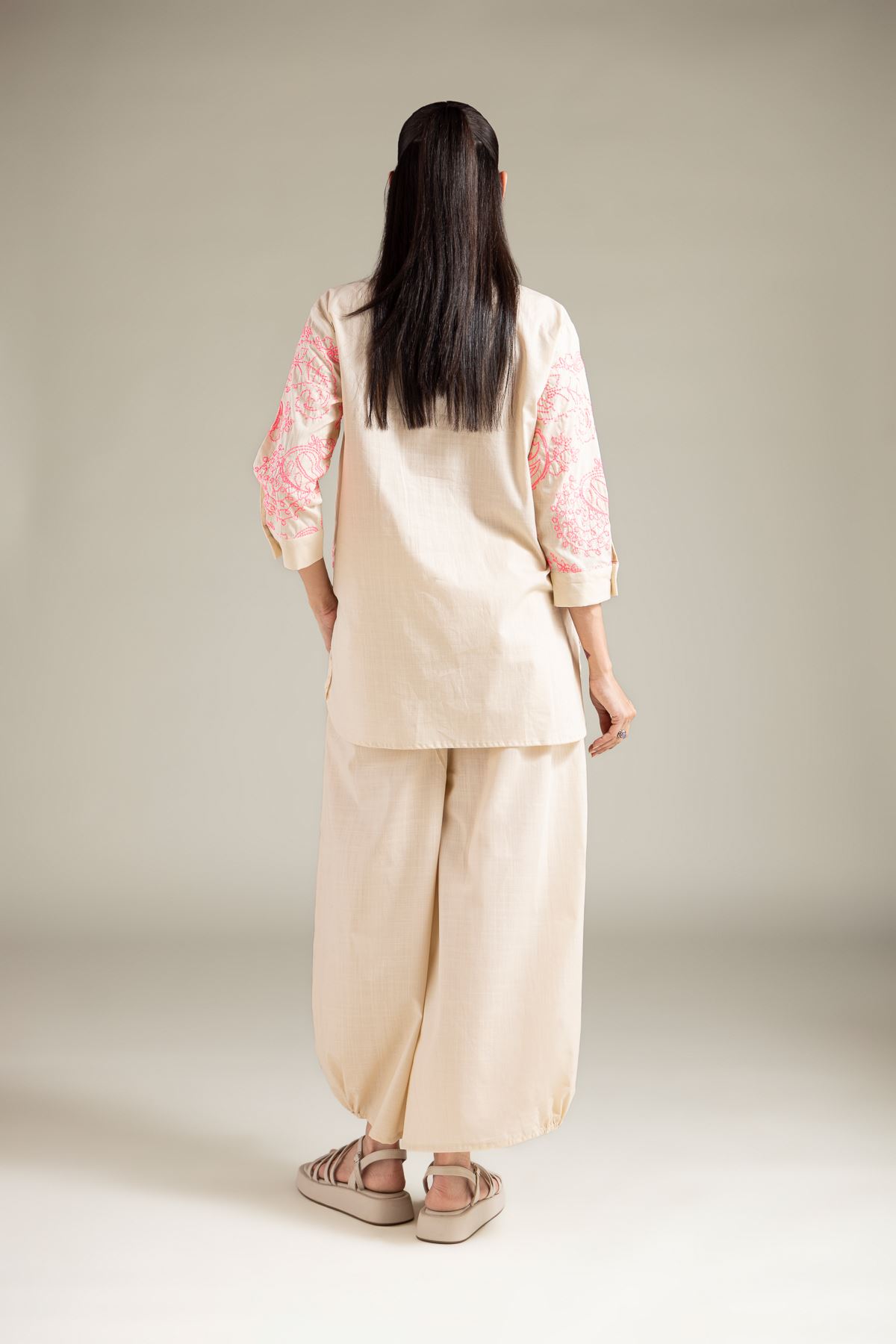 Textured Cotton Shirt - 6-26-101-A-F-VG