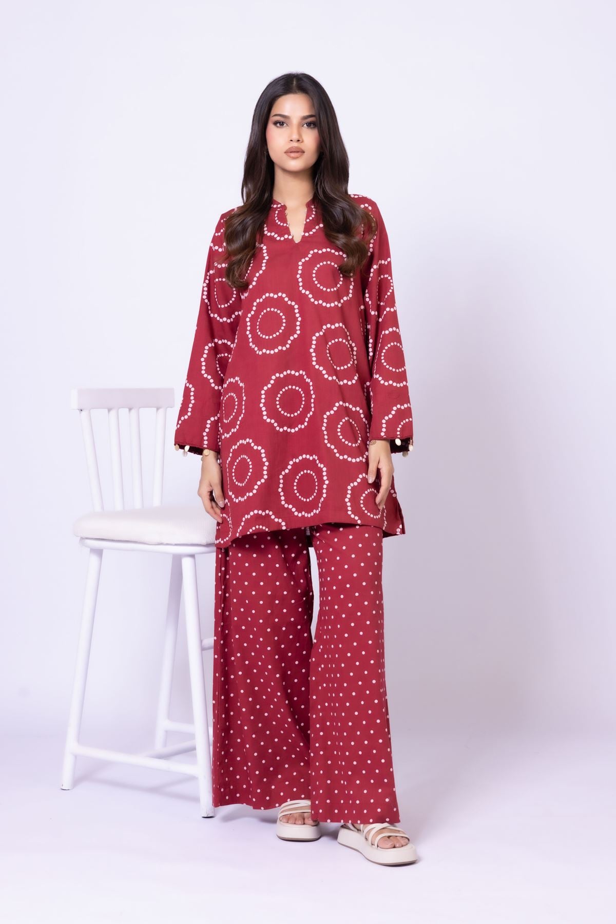 Printed Heavy Textured Cotton Kurta - 25-10-11E8-11TB-VG
