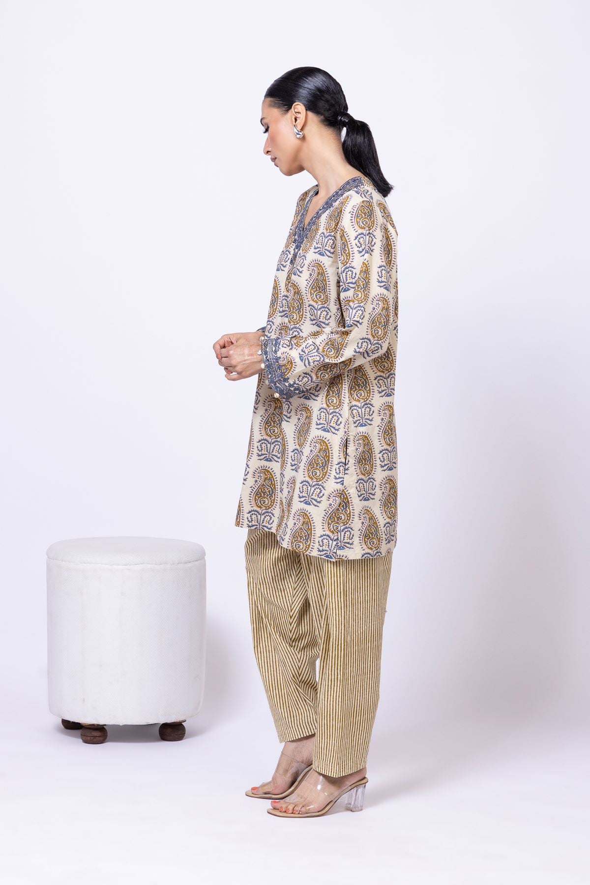 Printed Cambric Shalwar - 25-04E43-07BB-VG