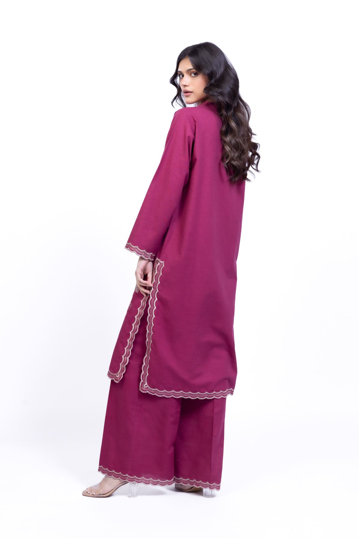 Embroidered Khaddar Kurta - 25-09-10E5-08TB-VG