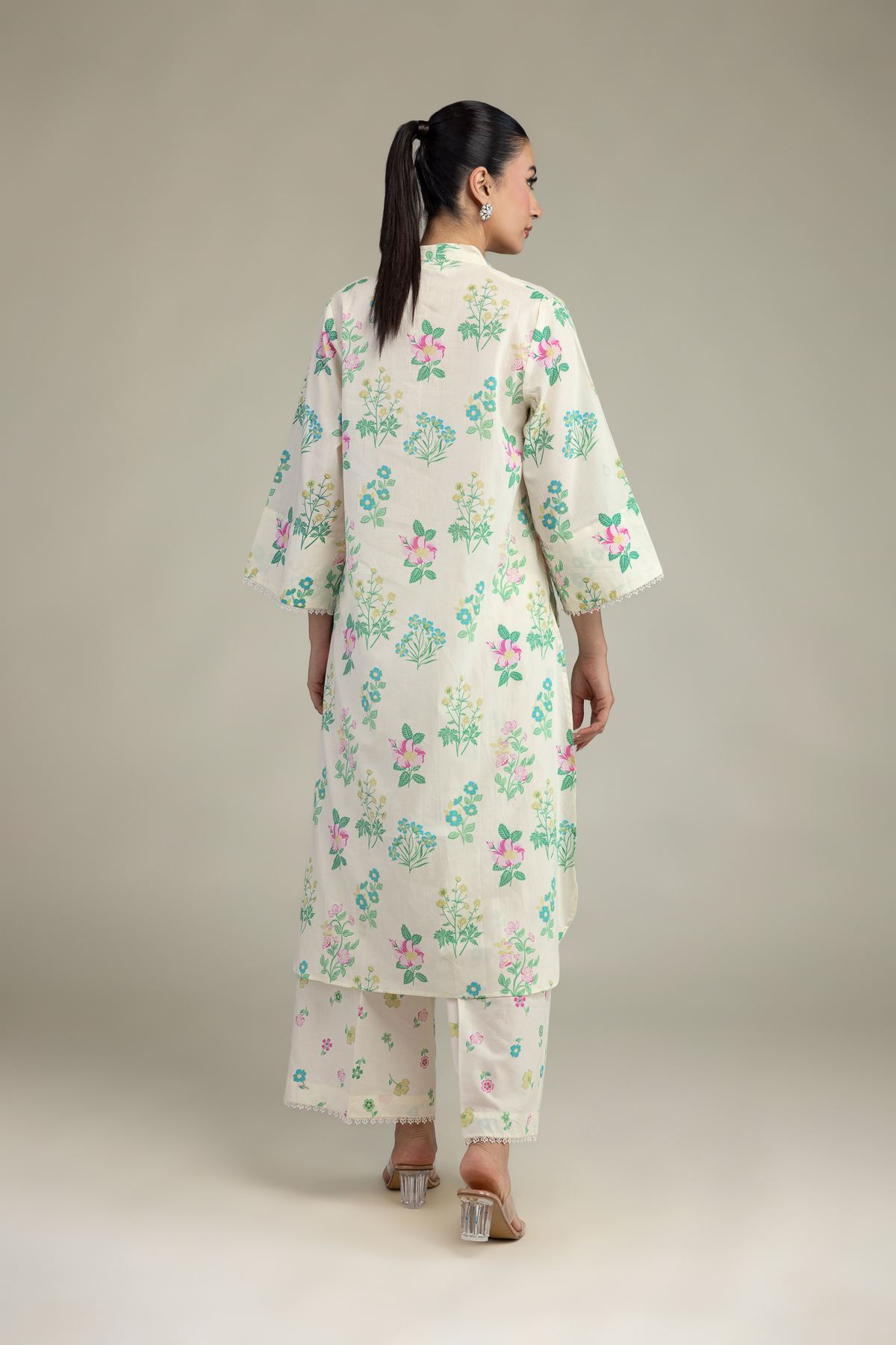 Printed Lawn Fabrics 2 Piece | Top and Bottom - A22-26-214FH1-VG
