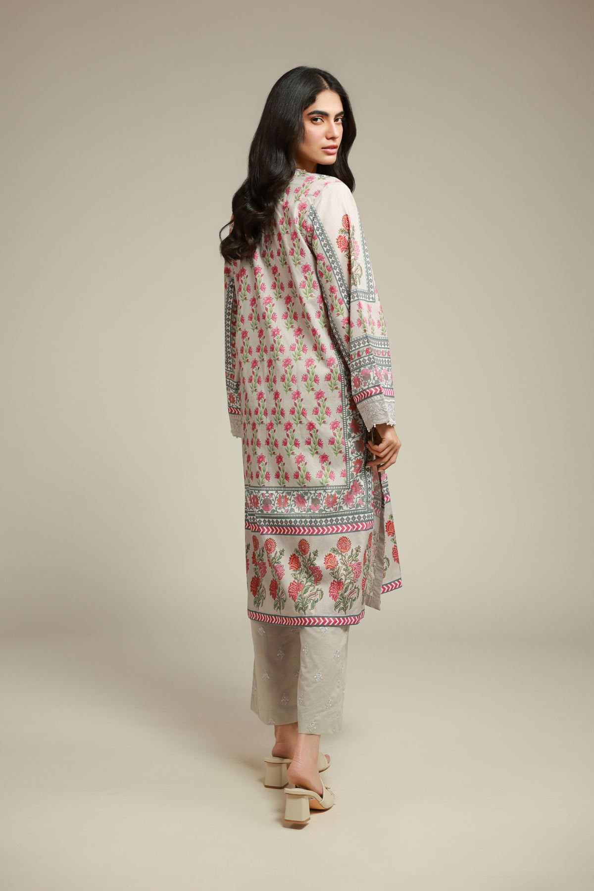 Embroidered Textured Lawn 2-Piece Tailored Set - T-A33-26-103FJ2-VG