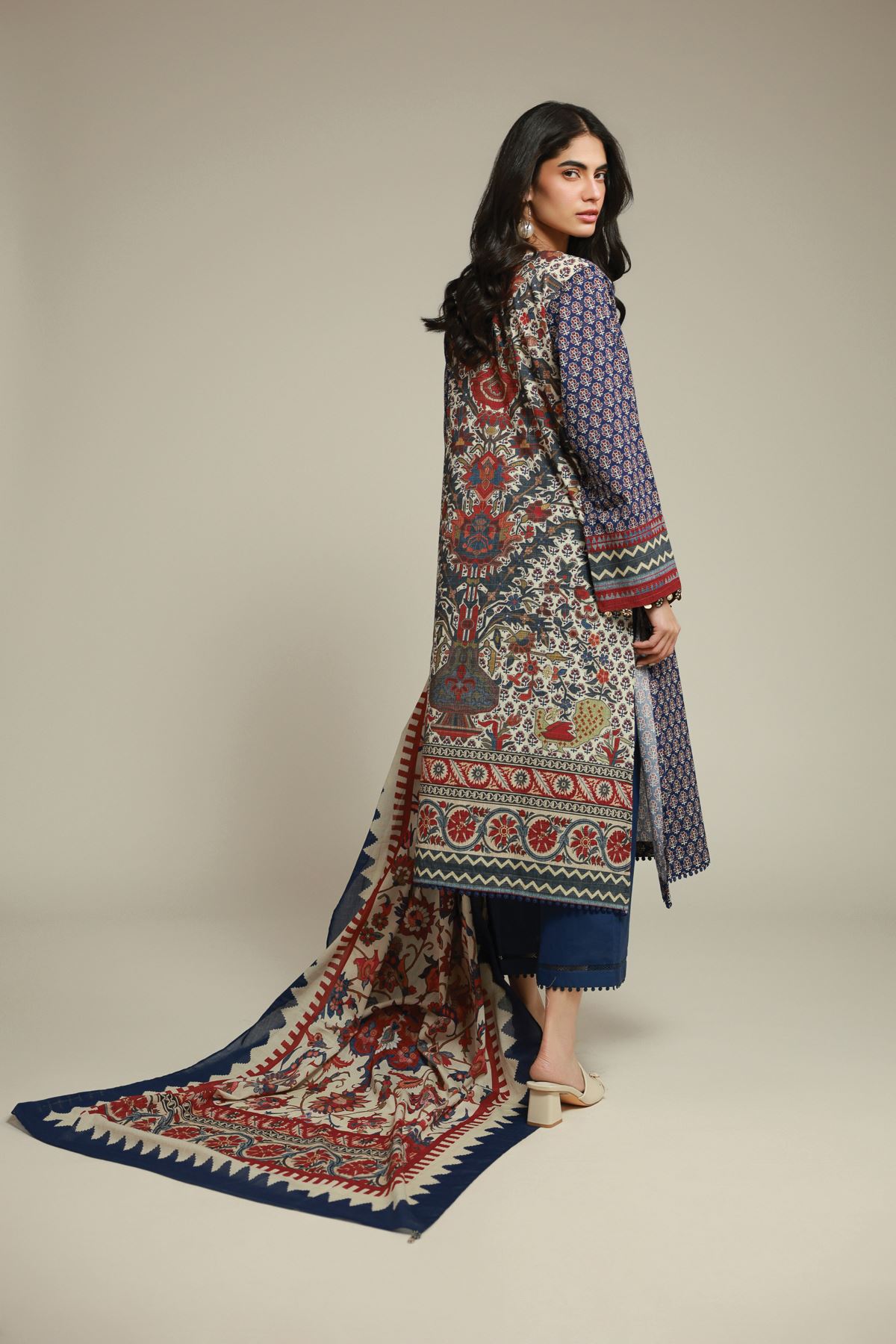 Printed Messuri Fabrics 3 Piece - CA24A-VG