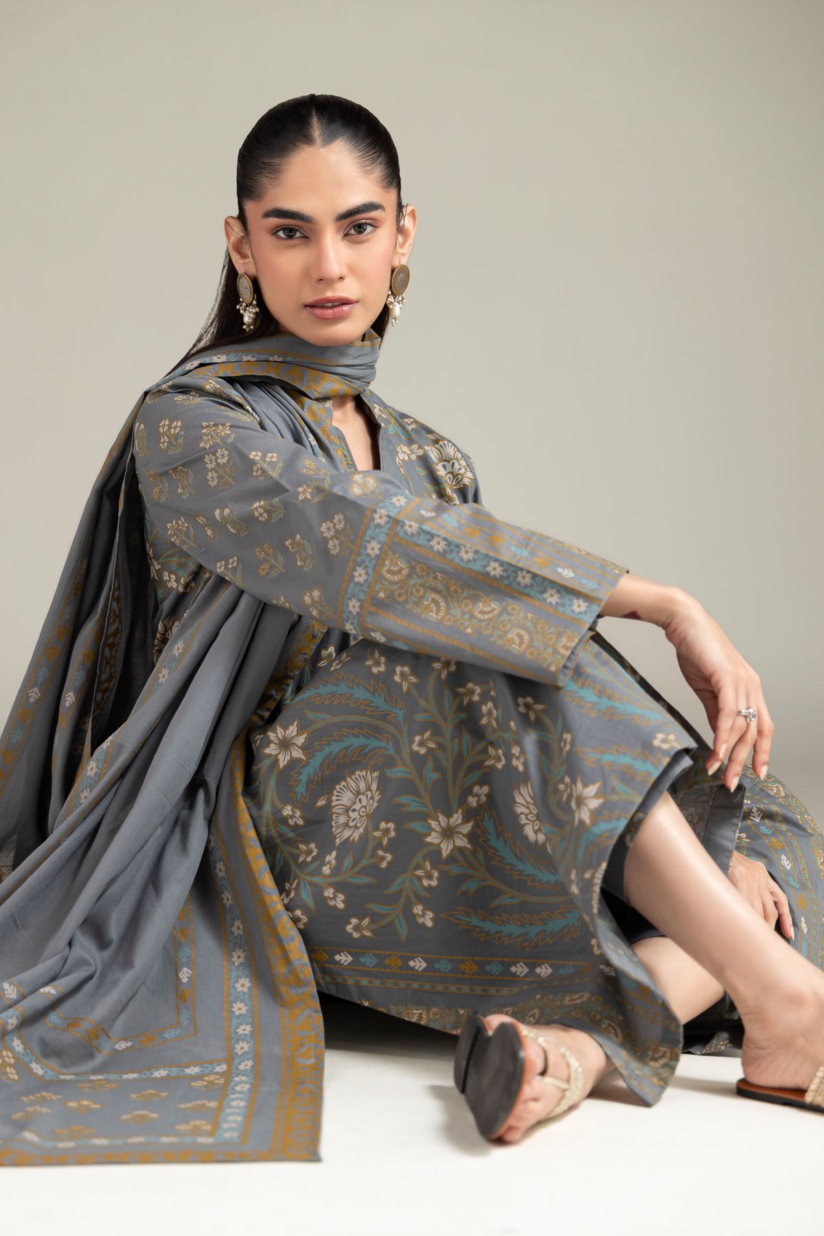 Lawn Dupatta - 6-26-102-A-B-VG