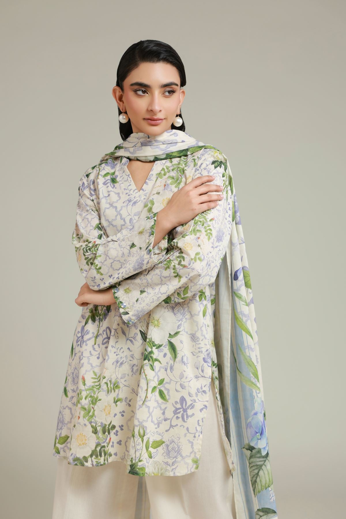 Printed Messuri Floral 3-Piece Set - T-A33-26-105FF-VG