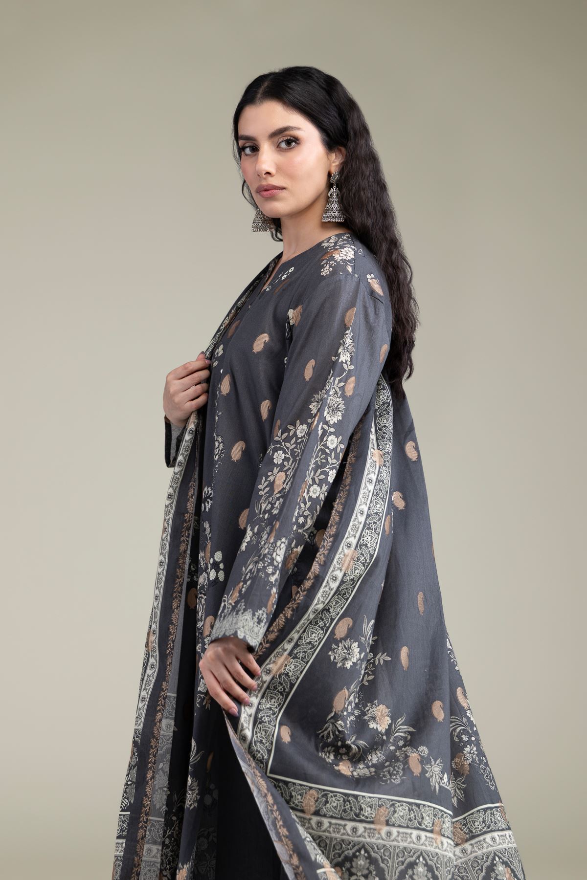 Printed Jacquard Fabrics 3 Piece - A33-26-205FC1-VG