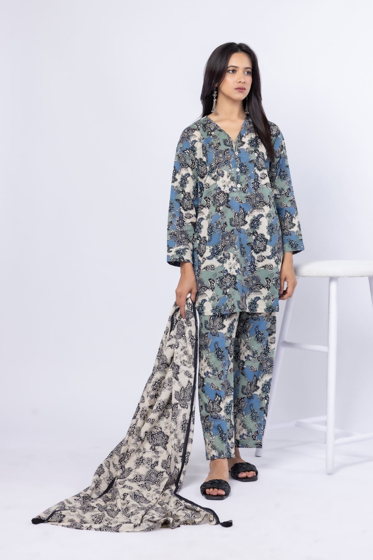 Printed Cambric Pants - 25-05E64-05BA-VG