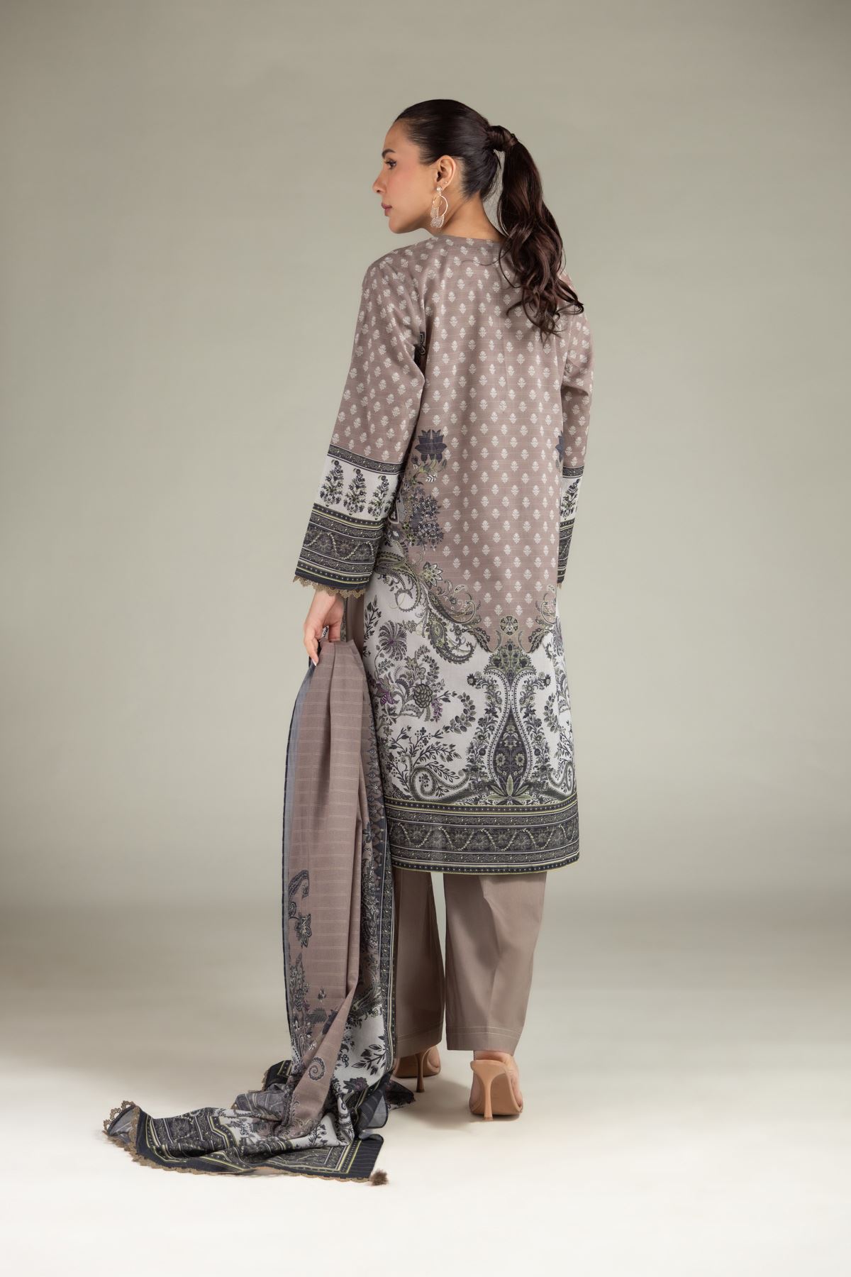 Printed Mesuri Tailored 3-Piece Set - T-A22-26-202FA1-VG