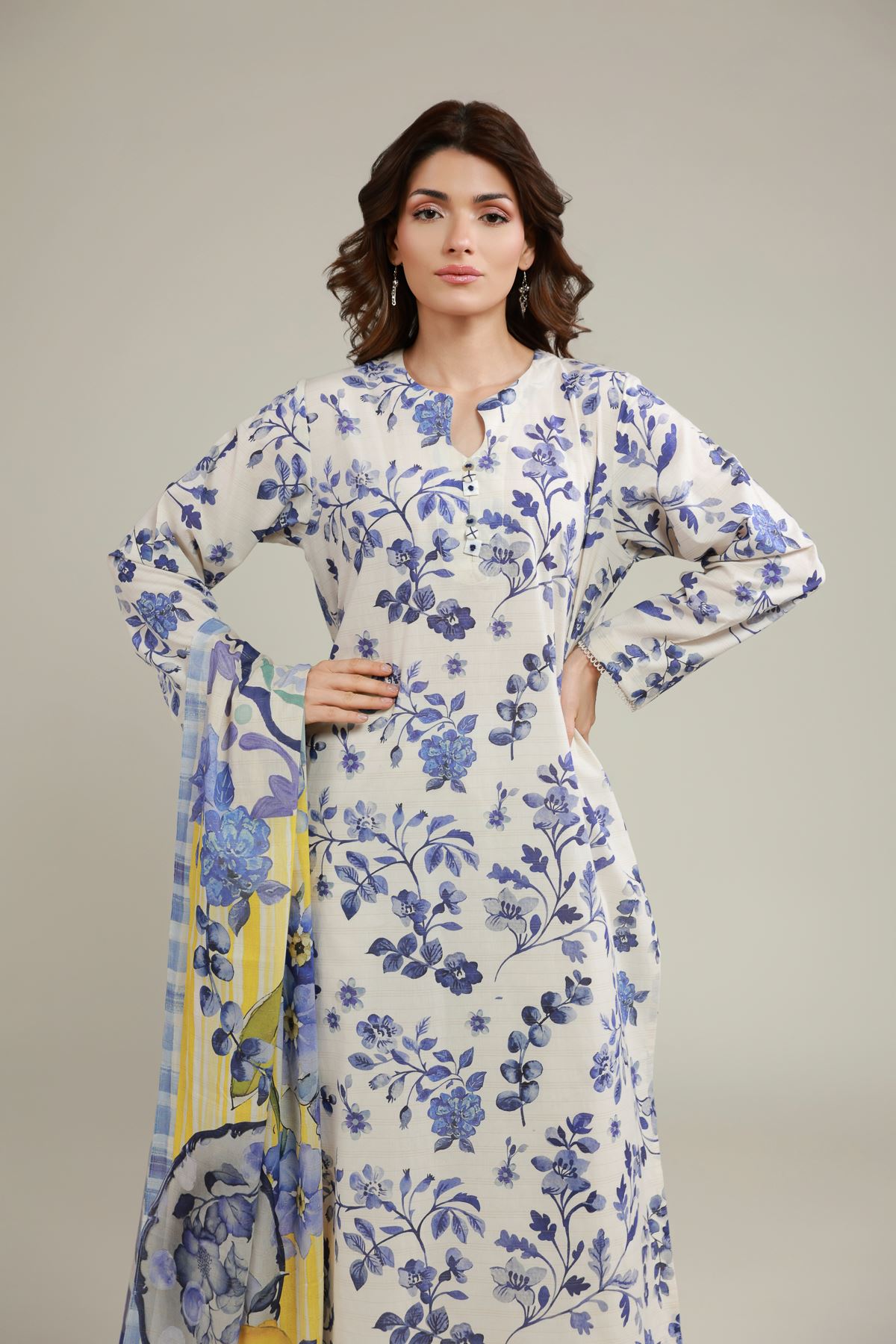 Printed Messuri Fabrics 3 Piece - A22-26-102FA1-VG
