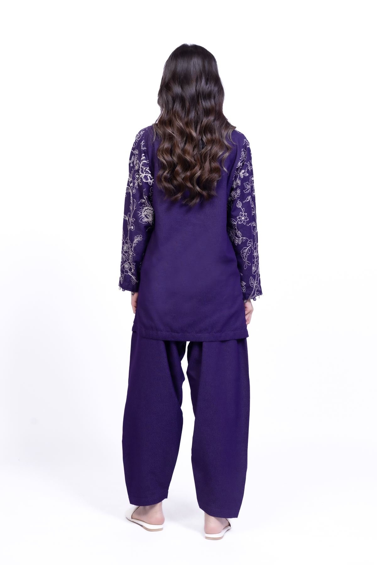 Embroidered Karandi Kurta - 25-10-11E8-11TB-VG