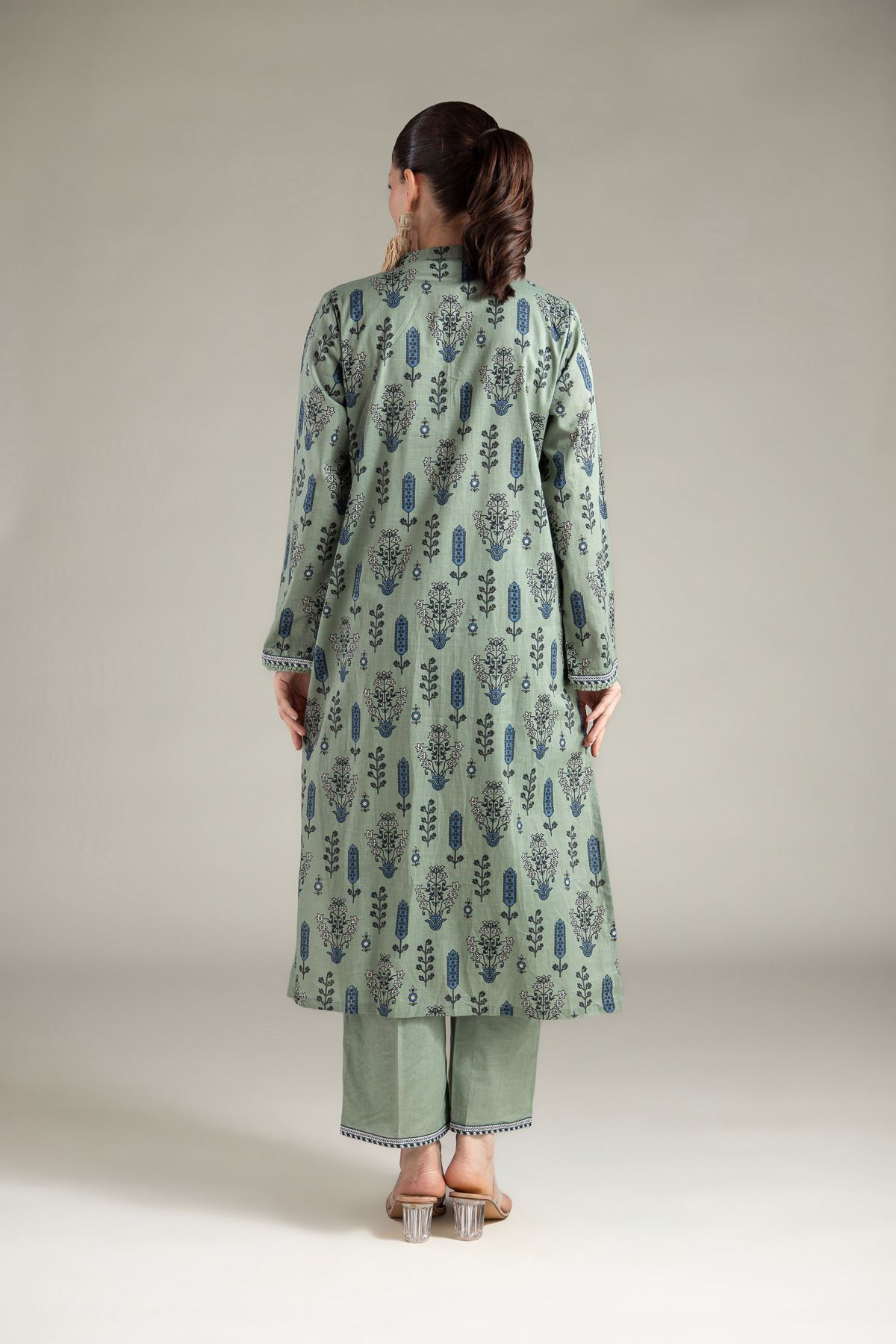 Embroidered Lawn Fabrics 2 Piece | Top and Bottom - A11-26-114FA1-VG
