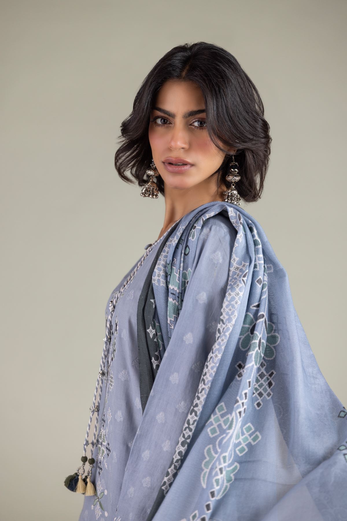 Embroidered Broshia Tailored 3-Piece Outfit - 2-26-301-B-F1-VG