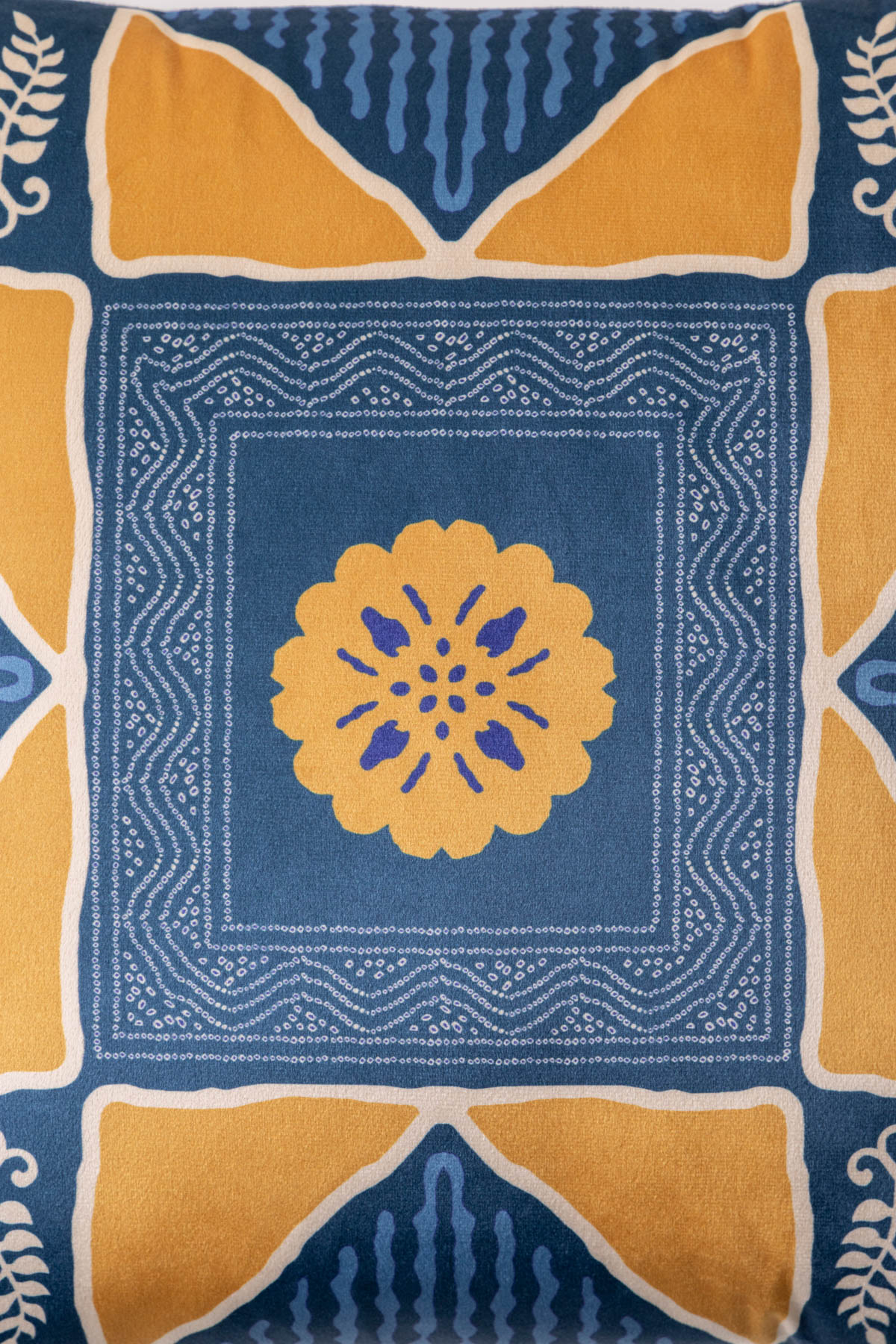 Printed Velvet 16x16in Cushion Cover - 2-26-202-A-D-VG