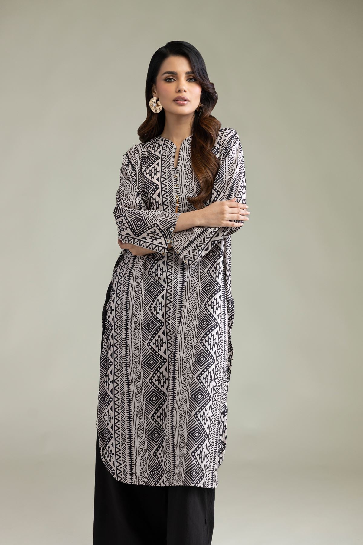 Printed Cambric Cambric Tailored 1-Piece - 1-26-102-A-F-VG