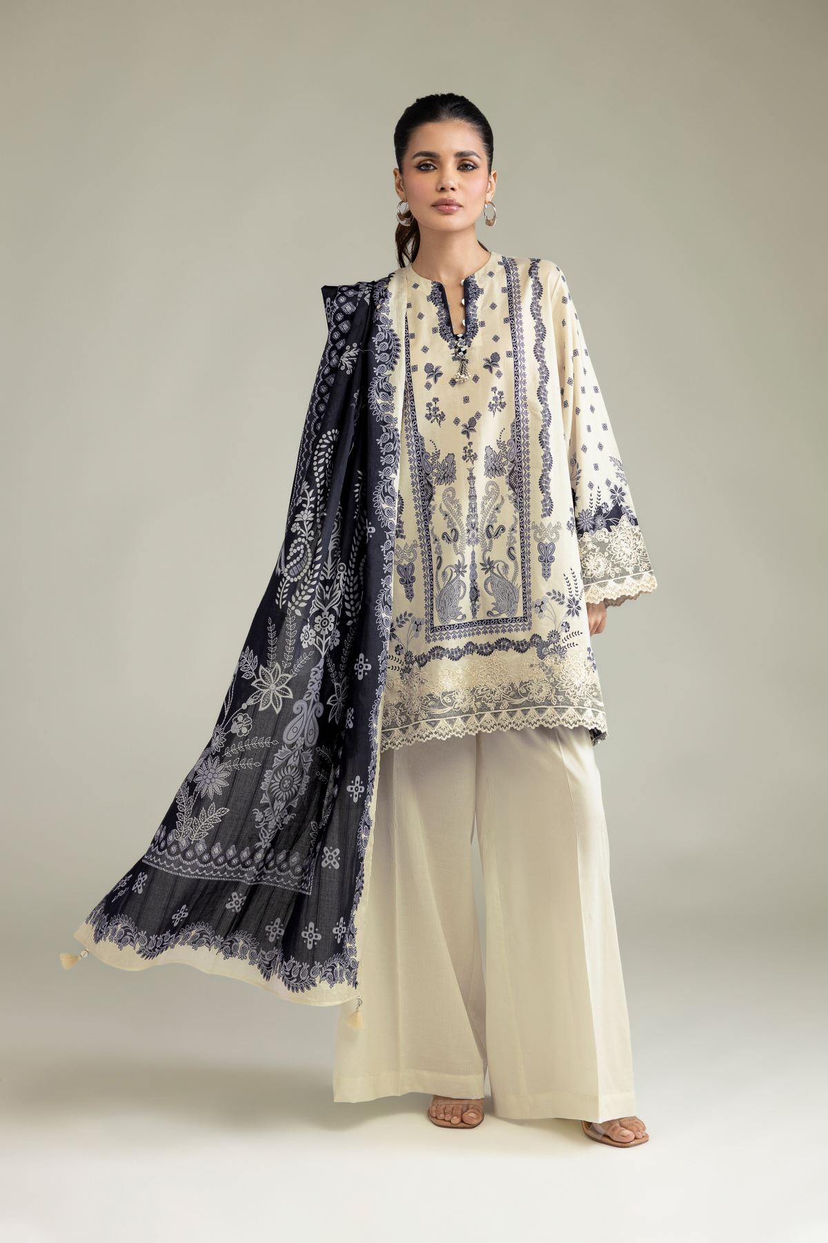 Embroidered Lawn Lawn 3-Piece Tailored - 1-26-250-B-H1-VG