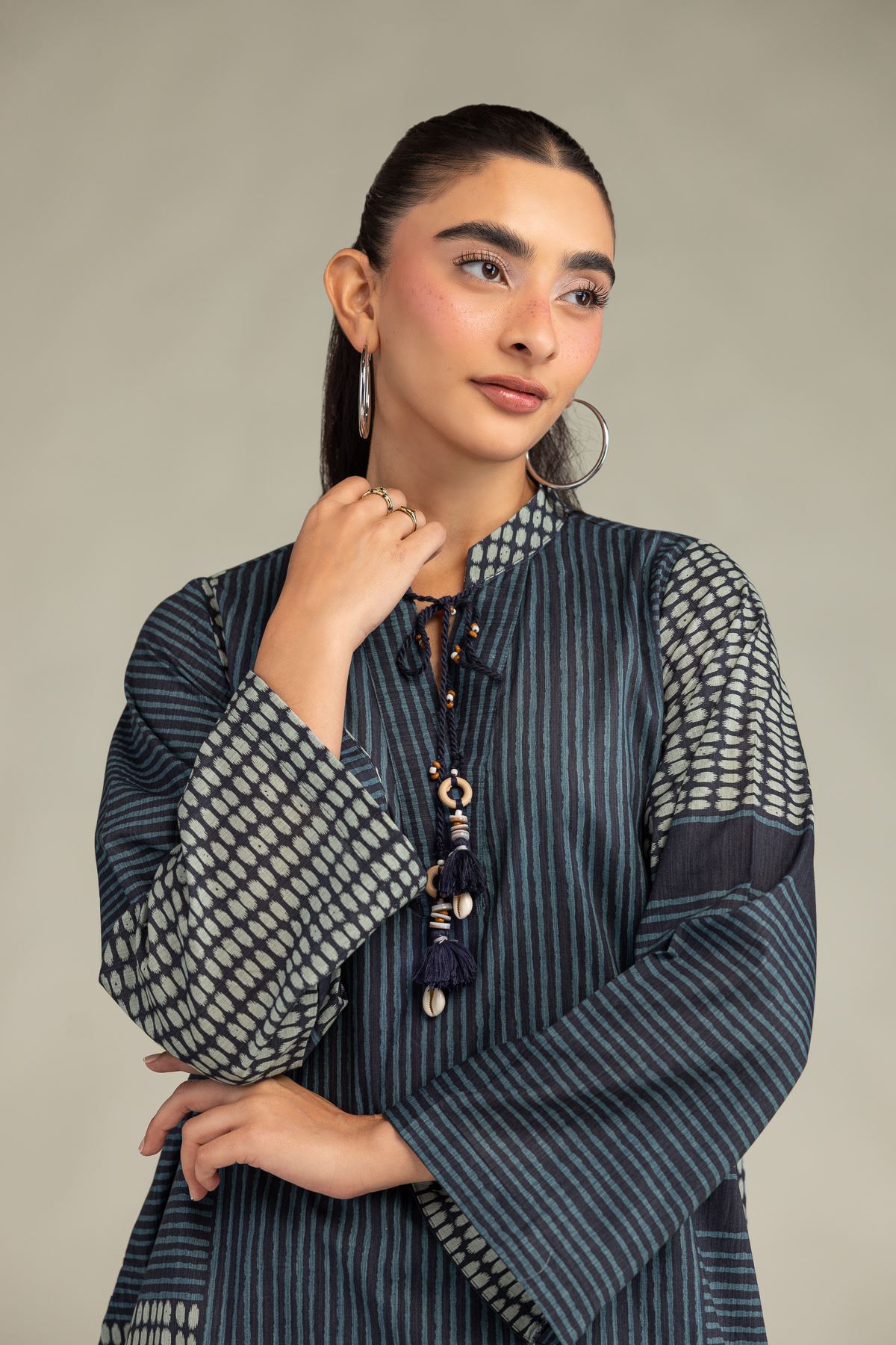 Printed Cambric Printed Cambric Kurta - 1-26-102-A-F-VG