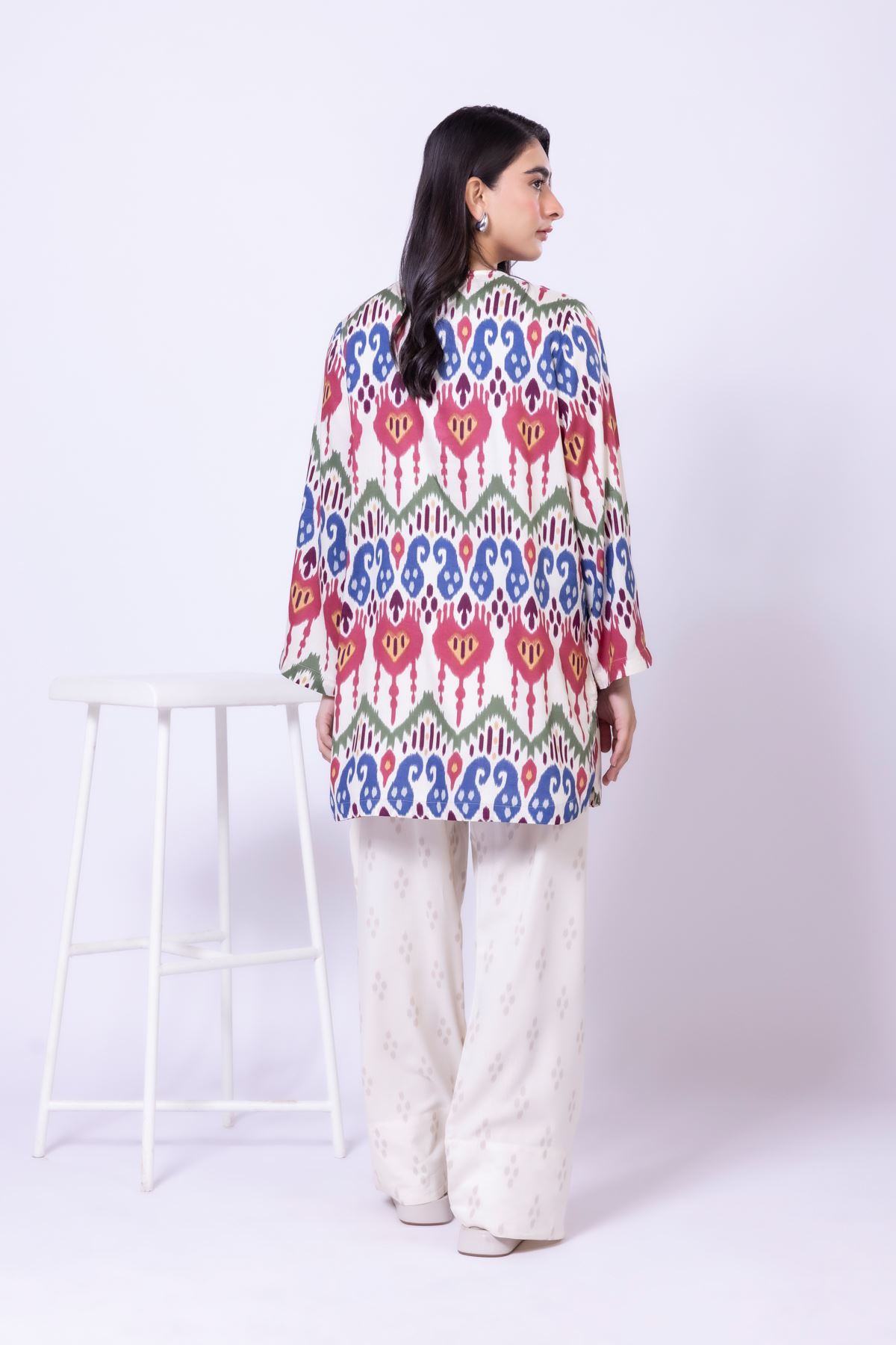 Printed Viscose Silk Kurta - 25-09-9S1-06TA-VG