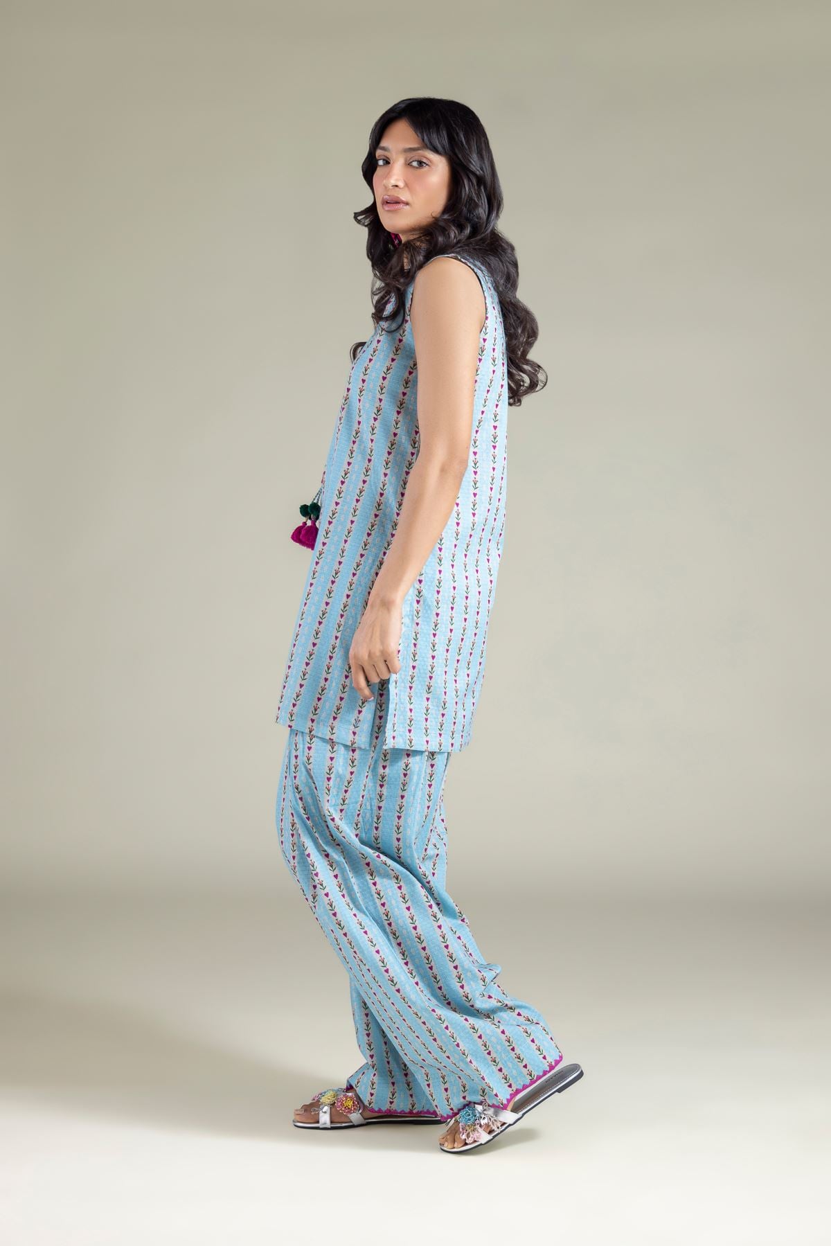 Embroidered Cotton Dobby Shalwar - 26-01-3E9-01TA-VG