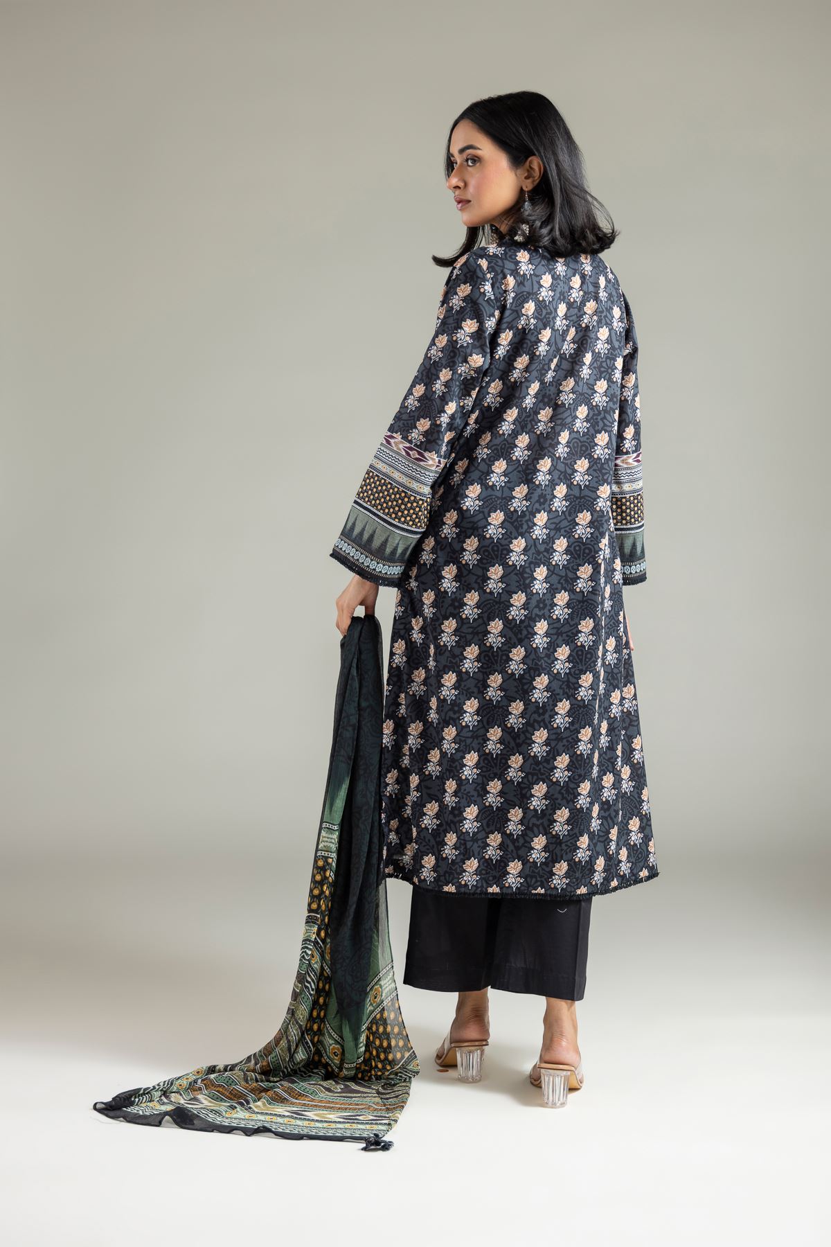 Embroidered Lawn Printed Lawn Dress - T-A33-26-107FG-VG
