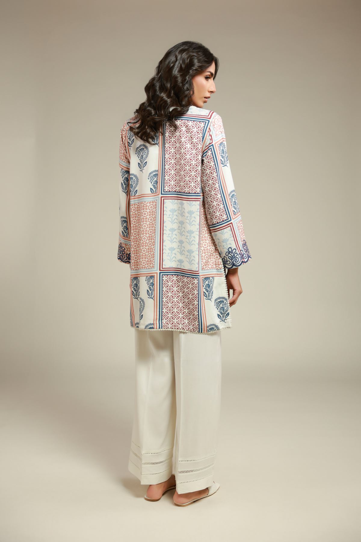 Embroidered Viscose Kurta - 1-26-101-A-C-VG