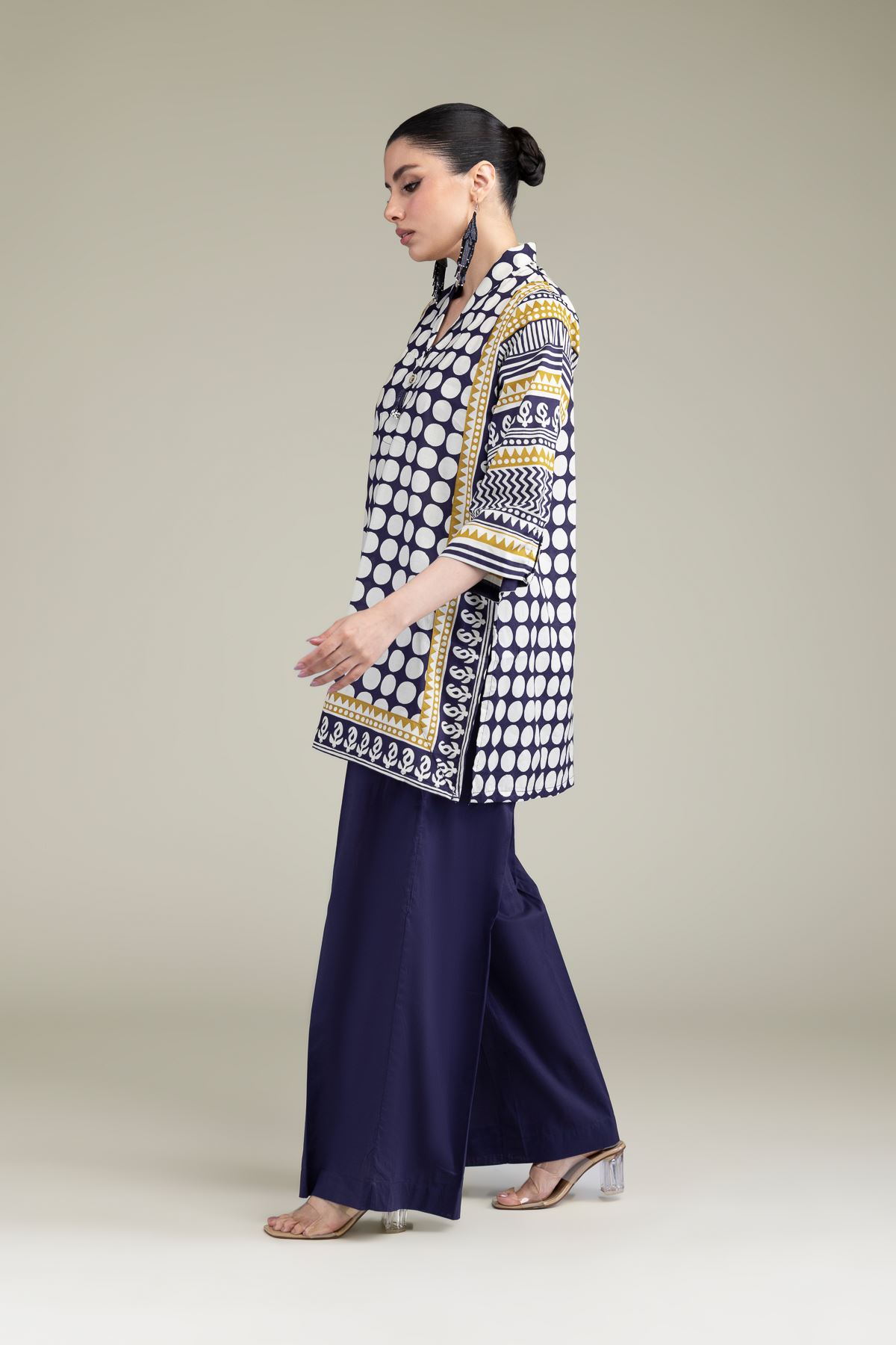 Printed Cambric Solid Cambric Pants - 2-26-204-A-A1-VG