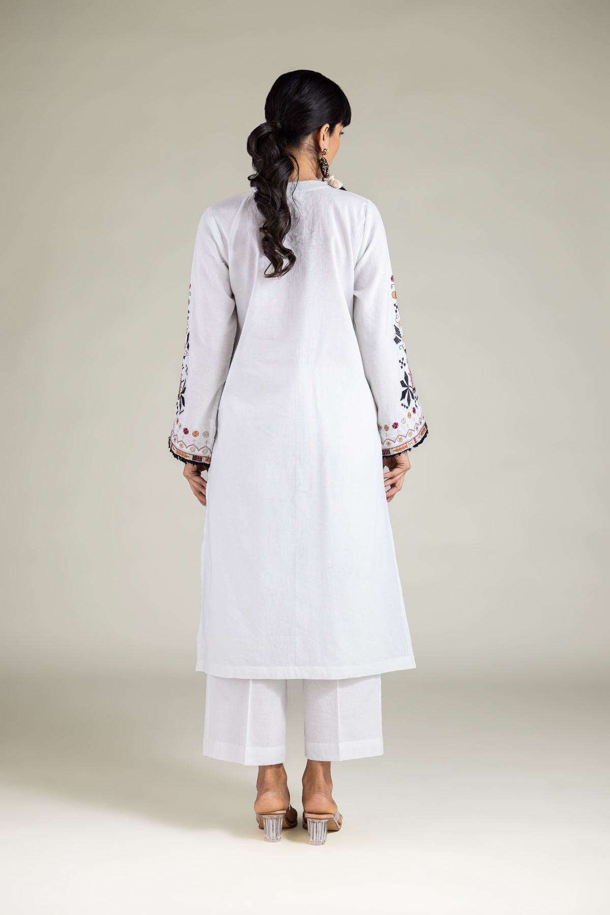 Embroidered Cambric Fabrics 2 Piece | Top and Bottom - A11-26-111FE1-VG
